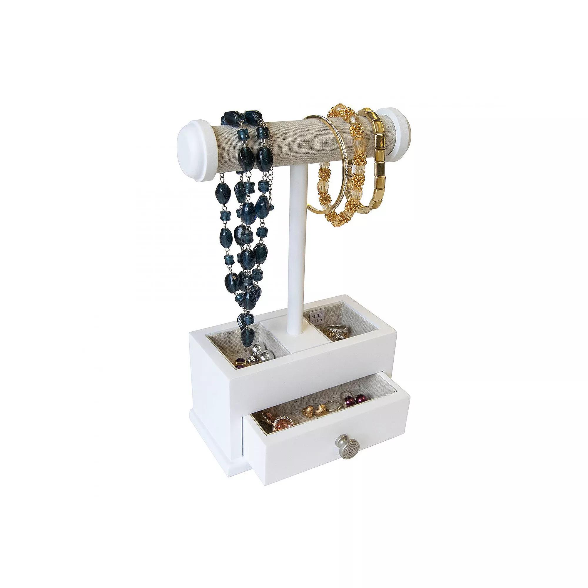 Mele and Co Mini Ivy Jewelry Box, Women's, White Product Image