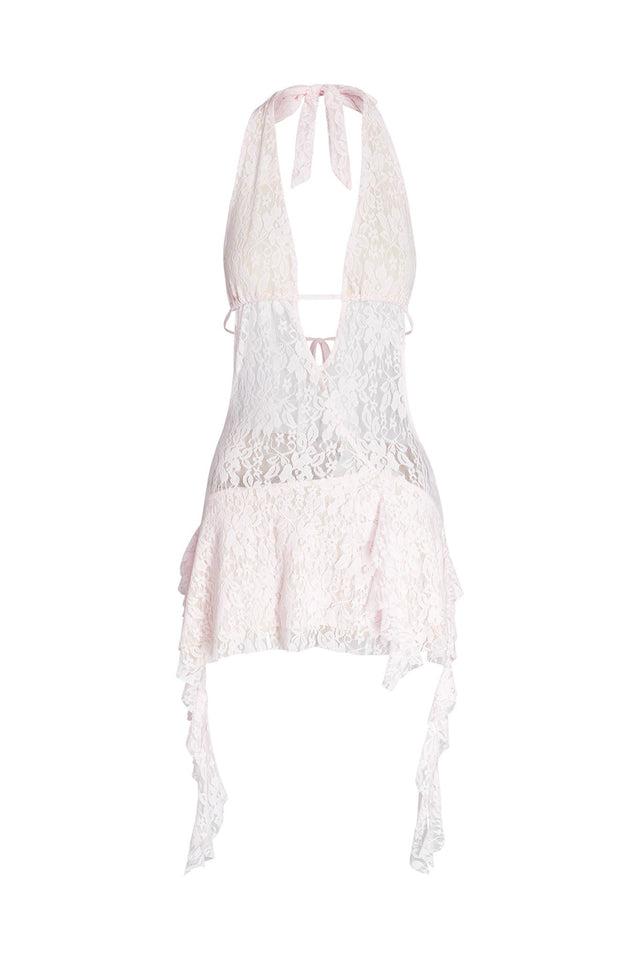 IRISIA LACE DRESS - PINK : LACE Product Image