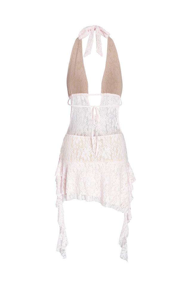 IRISIA LACE DRESS - PINK : LACE Product Image