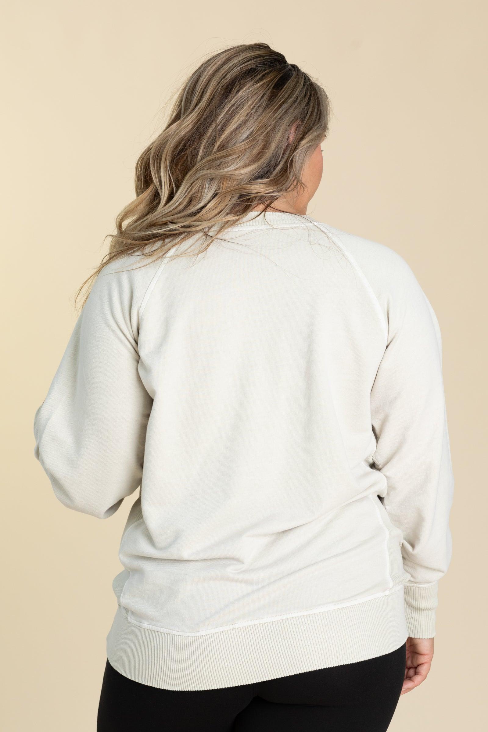Pigment Dyed Sweatshirt With Pockets Product Image