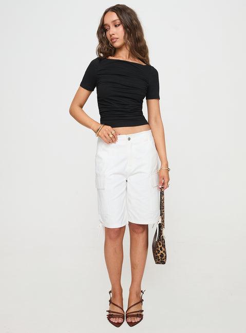 Bleachers Shorts White Product Image