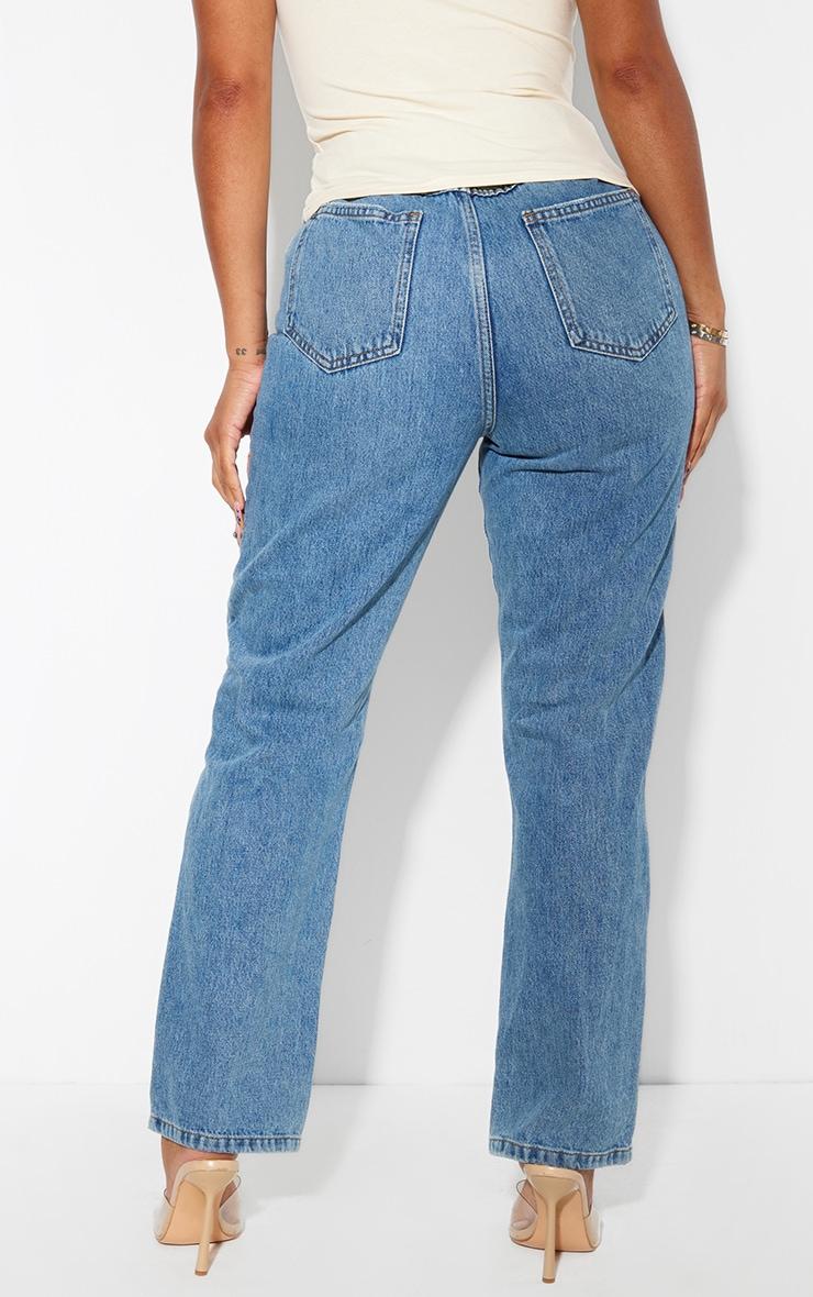 Shape Mid Wash Mom Jeans Product Image
