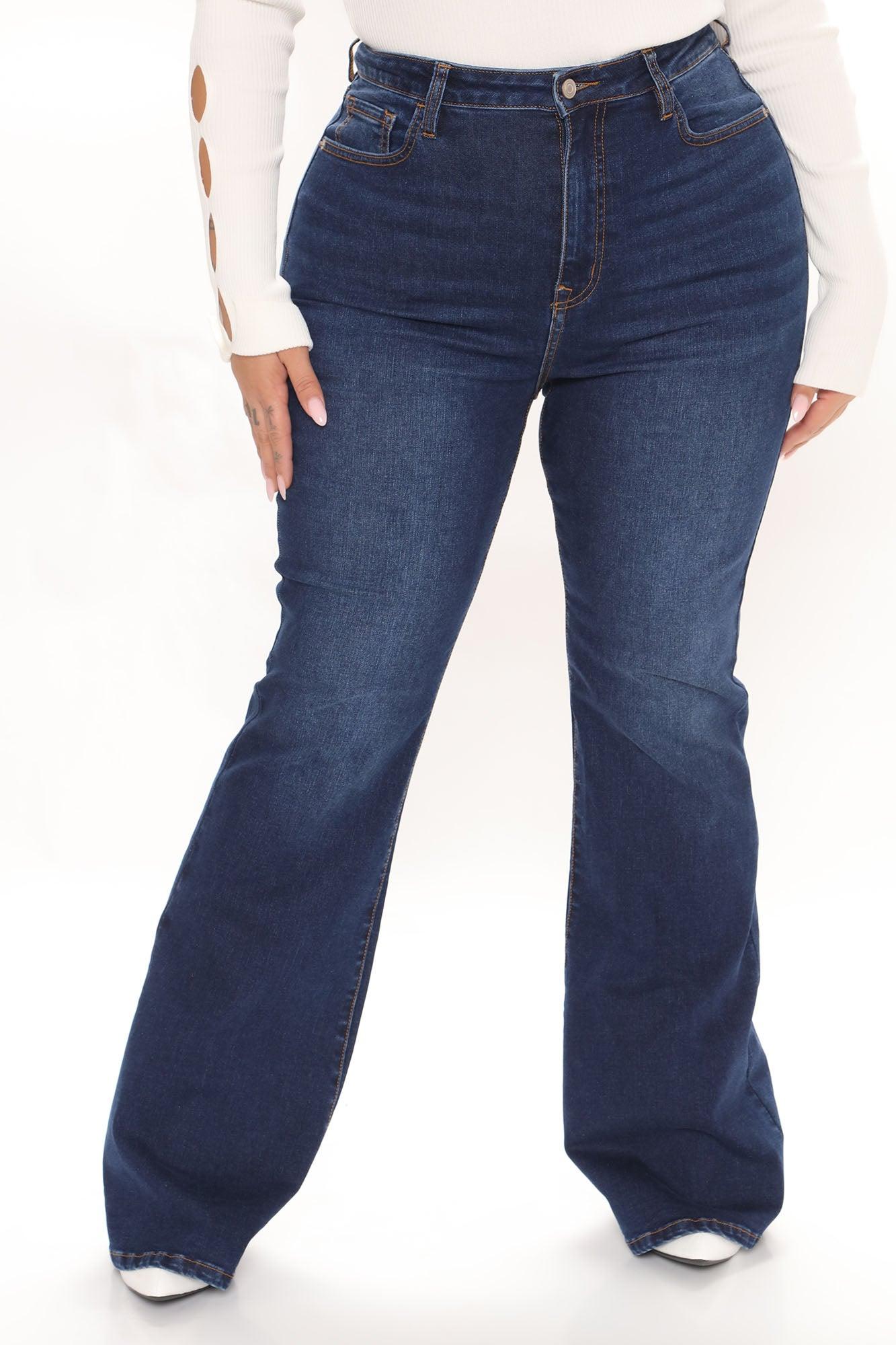 Affair Of The Flare Stretch Jeans - Dark Wash Product Image