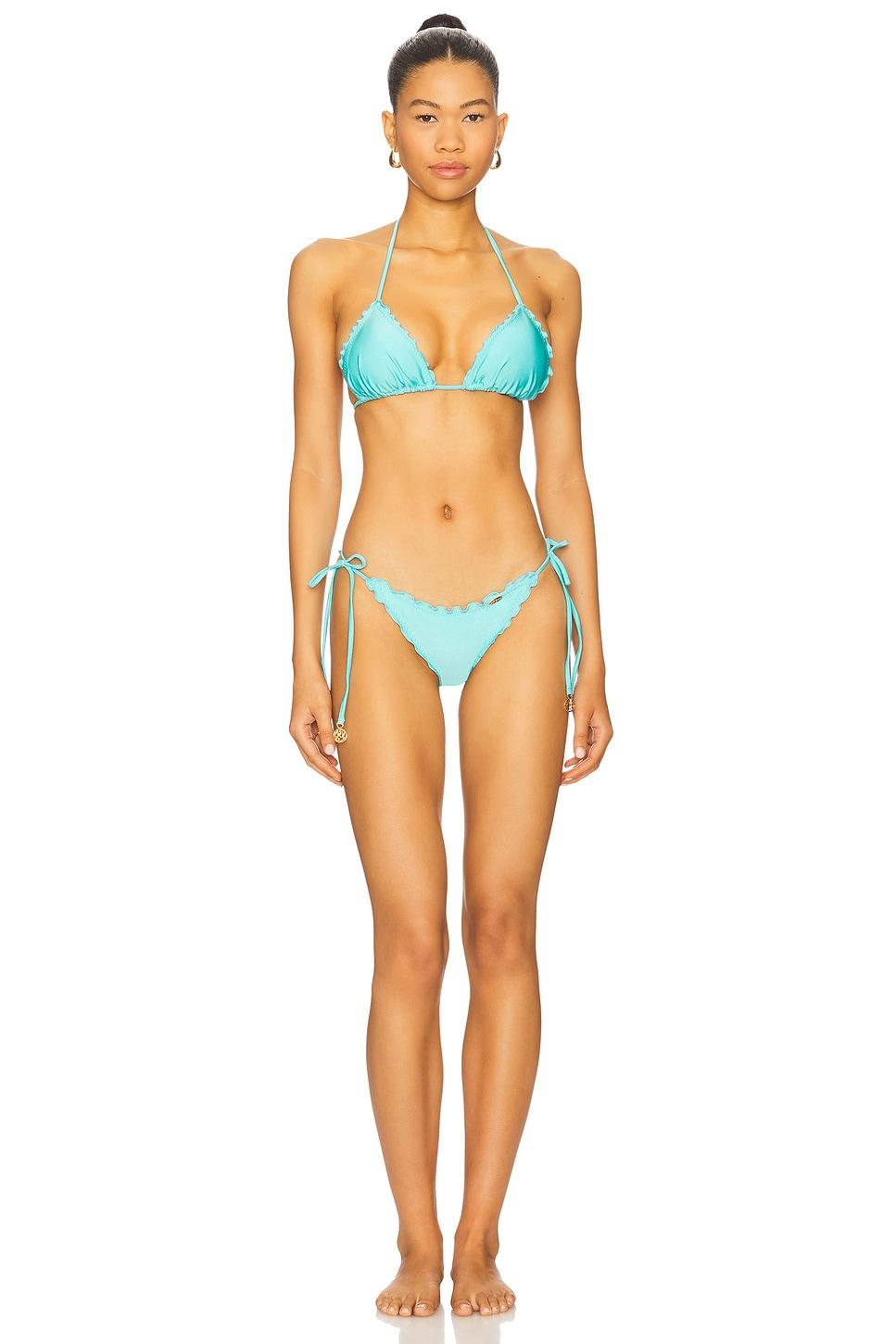 Wavey Triangle Bikini Top Luli Fama Product Image