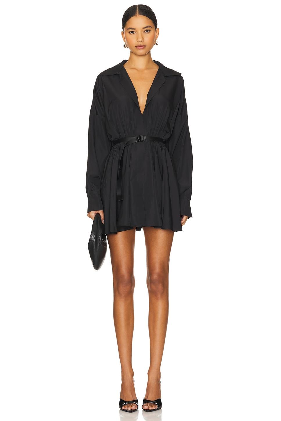 Oversized Shirt Flared Mini Dress Norma Kamali Product Image