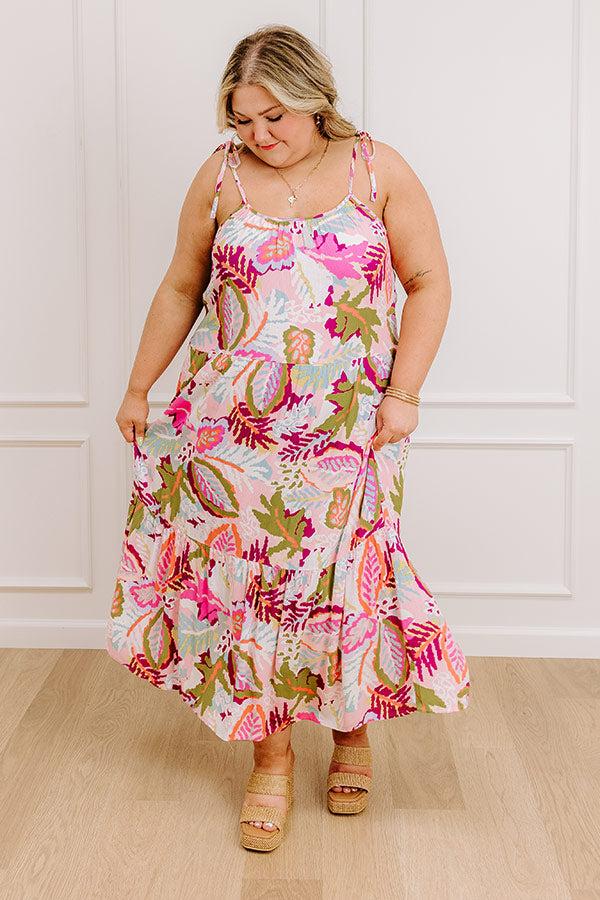 Tropical Dreams Midi Dress Curves Product Image