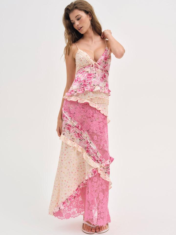 Rosalyn Maxi Dress — Pink Product Image
