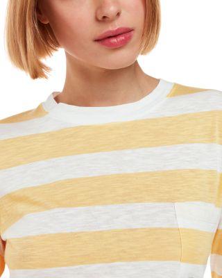 Striped Crewneck Pocket Top  Product Image