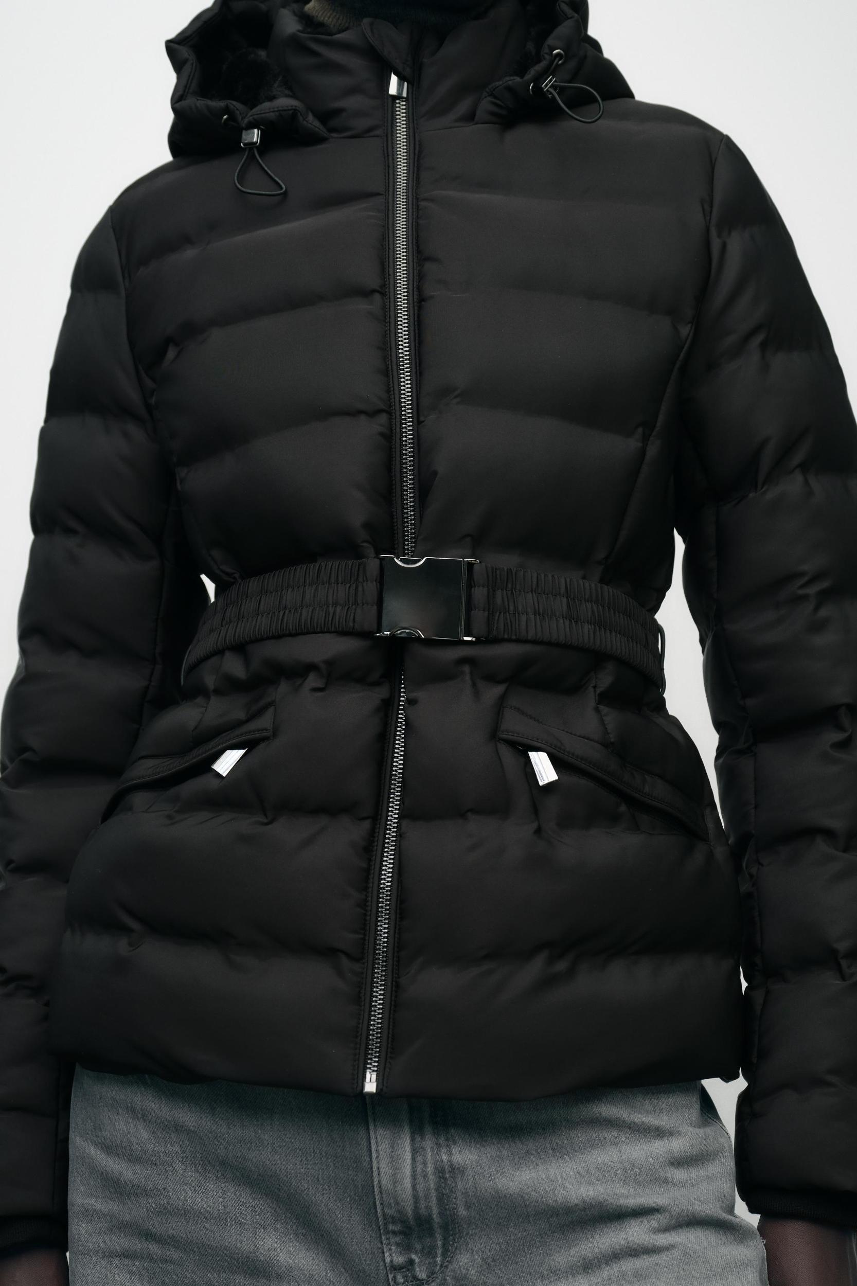 HOODED BELTED ANORAK Product Image
