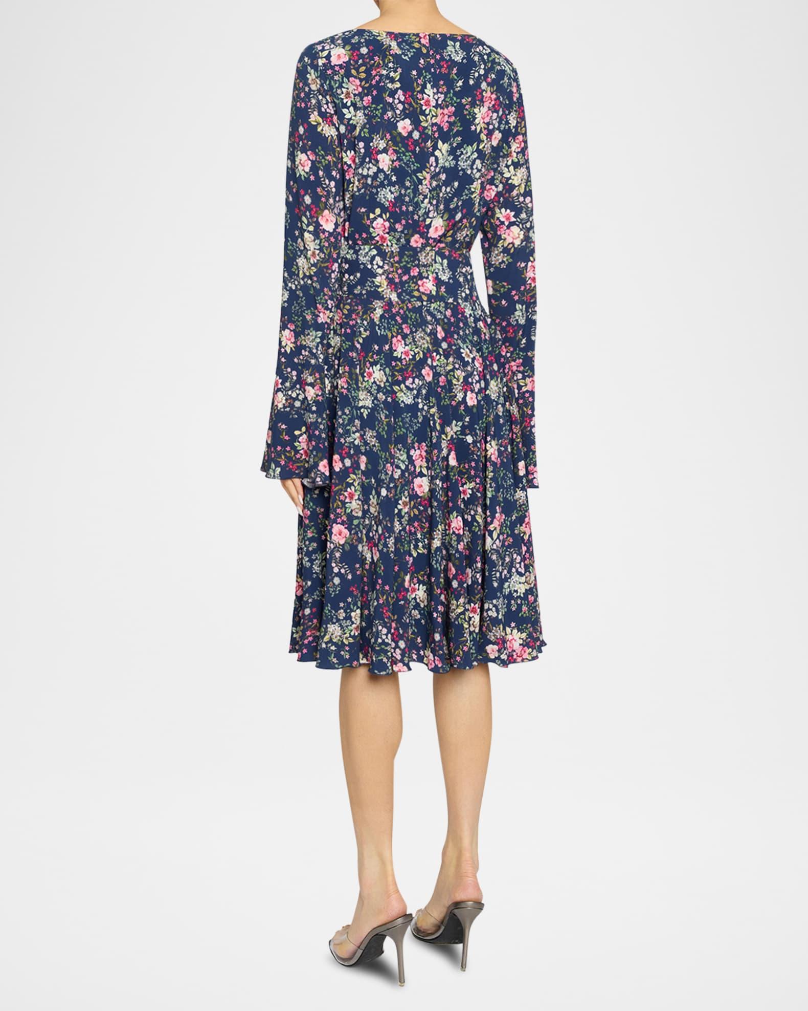 Roni Floral-Print Lightweight Stretch Dress Product Image