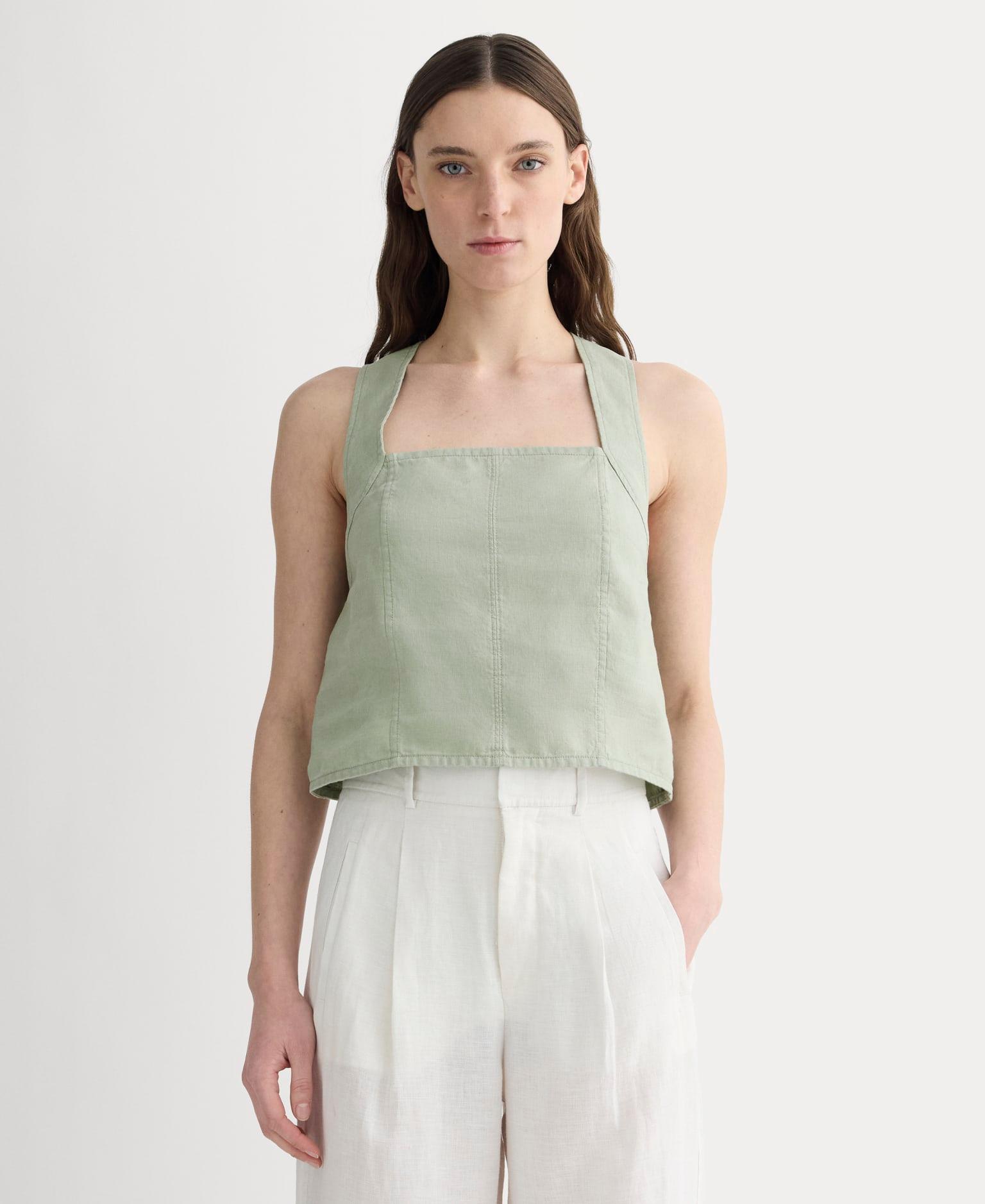 Womens Crossback Tank in Linen by Everlane Product Image