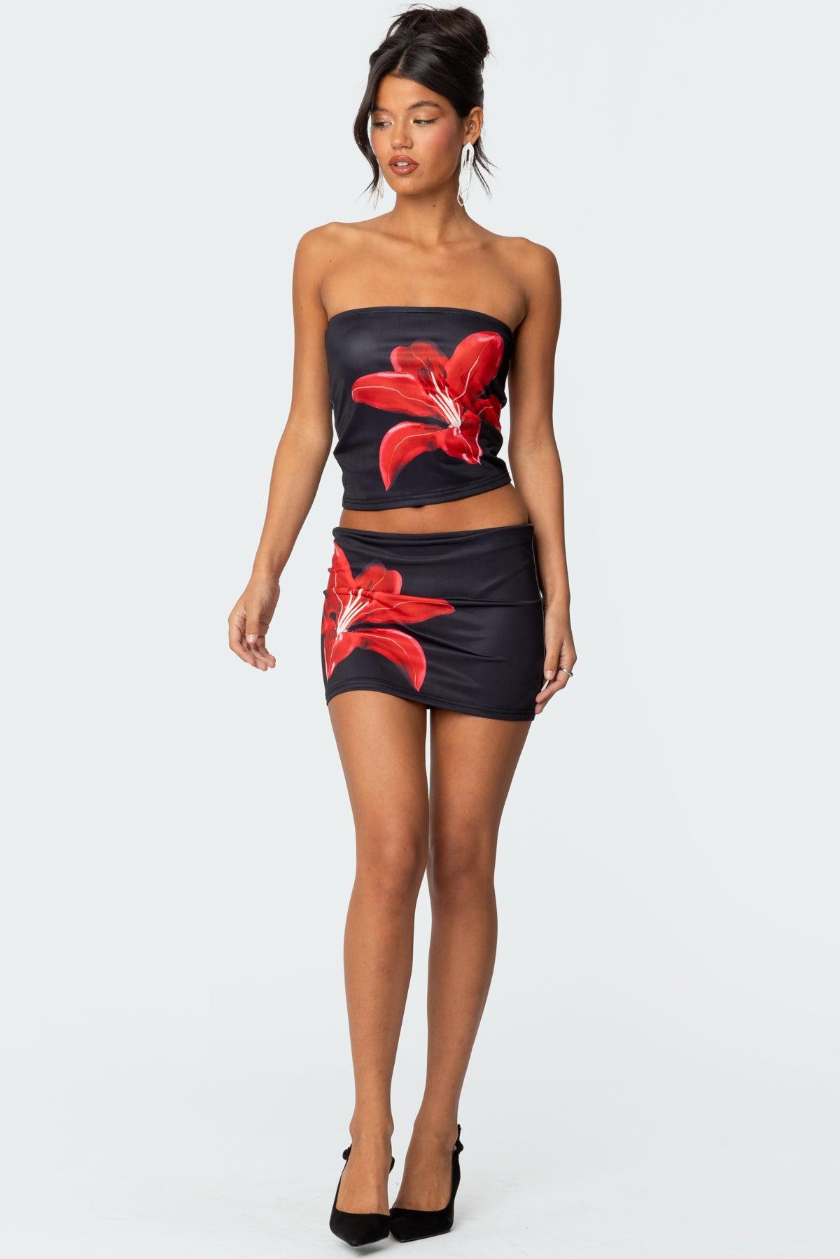 Tiger Blossom Mini Skirt Product Image