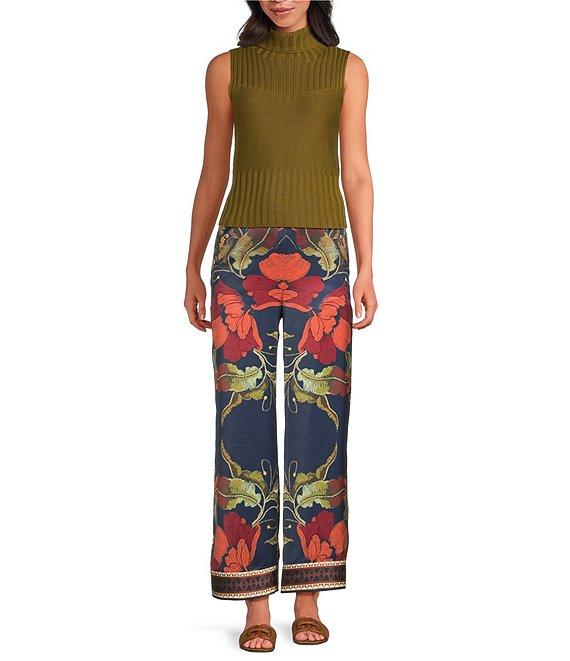 Chelsea & Violet Aurora Coordinating Printed Floral Palazzo Pants Product Image
