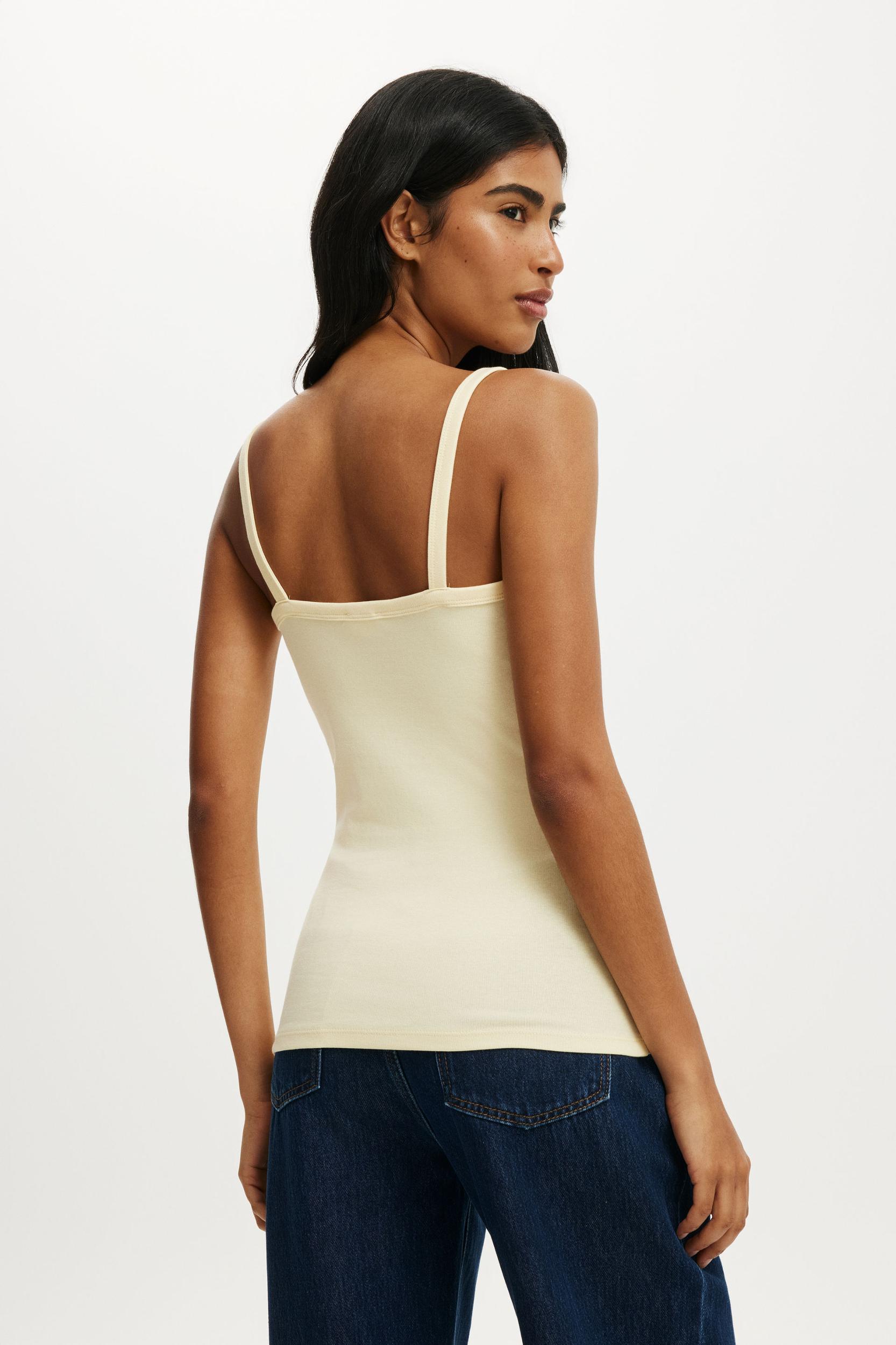 Fine Rib Scoop Longline Cami Product Image