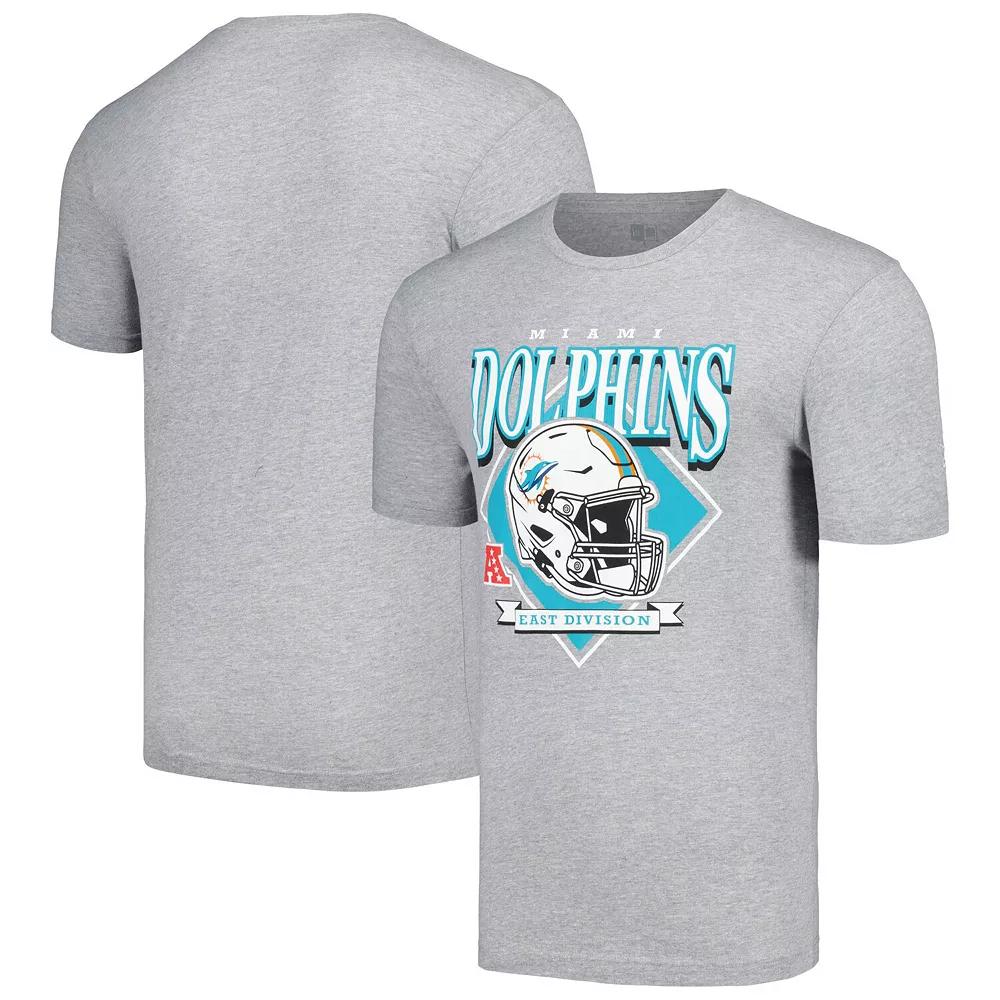 Men's New Era Gray Miami Dolphins Team Logo T-Shirt,  Product Image