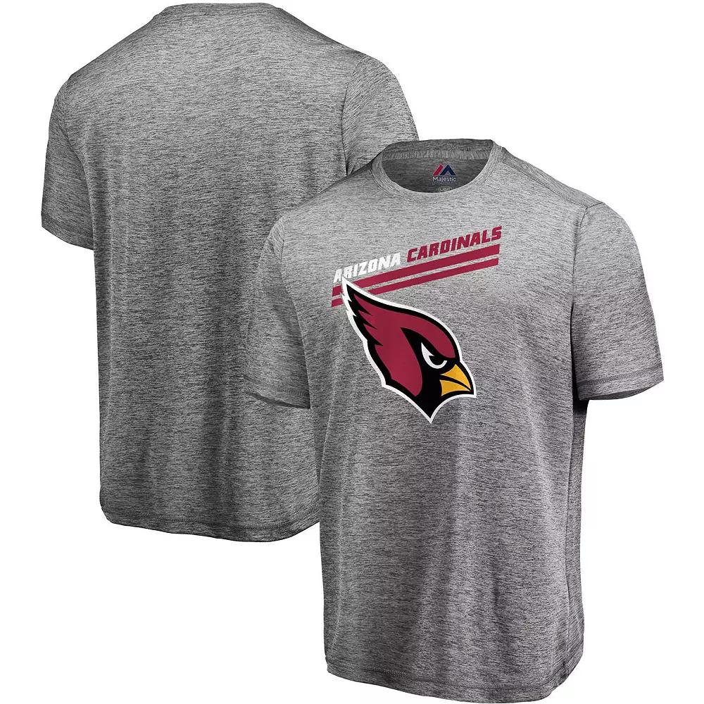 Mens Majestic Gray Arizona Cardinals Showtime Pro Grade T-Shirt Product Image