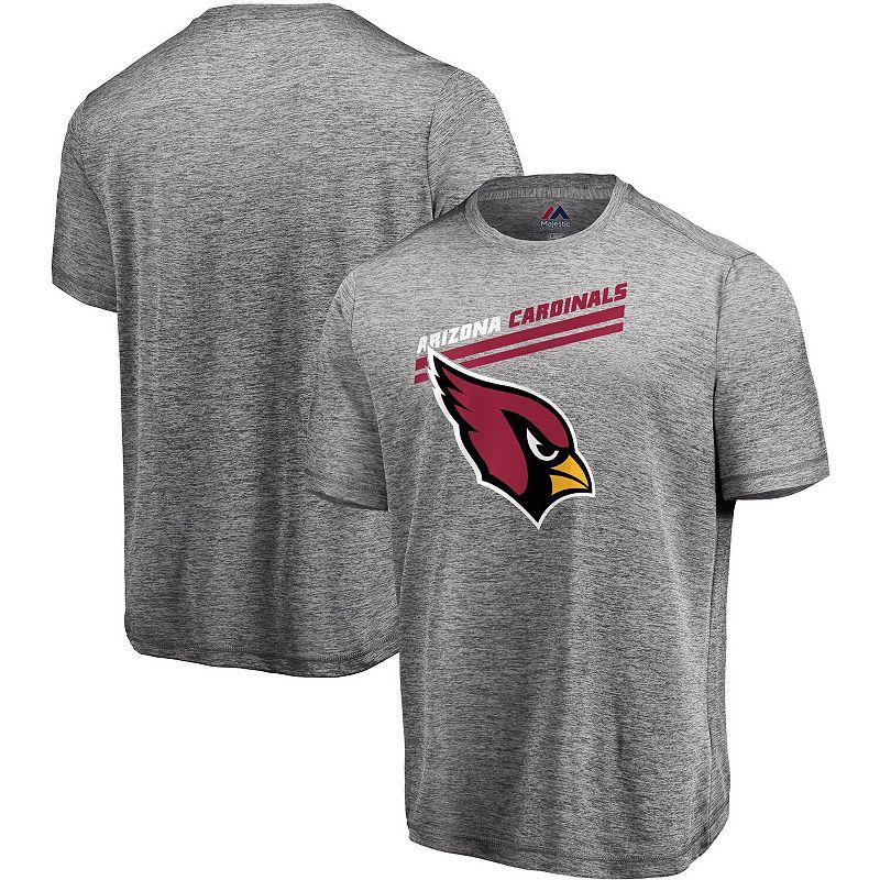 Mens Majestic Gray Arizona Cardinals Showtime Pro Grade T-Shirt Product Image