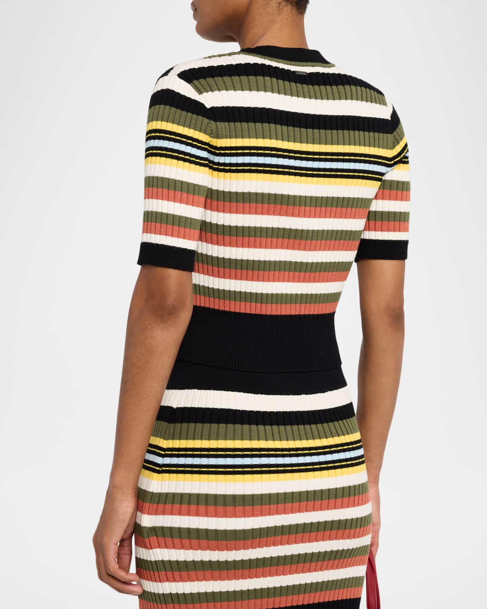 Nyla Striped Short-Sleeve Sweater Product Image