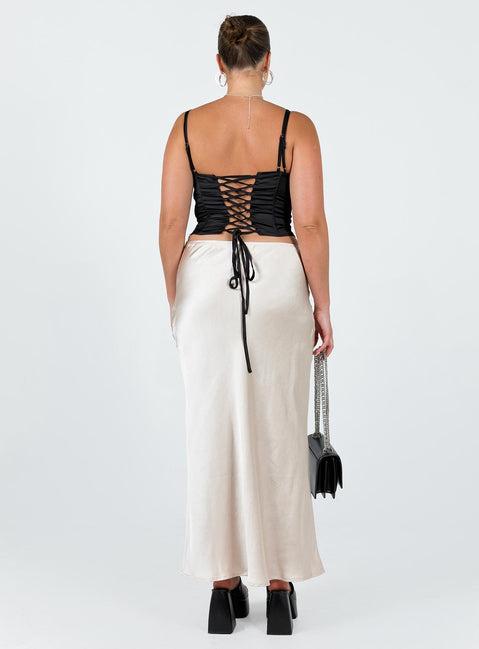 Haley Maxi Skirt Champagne Product Image