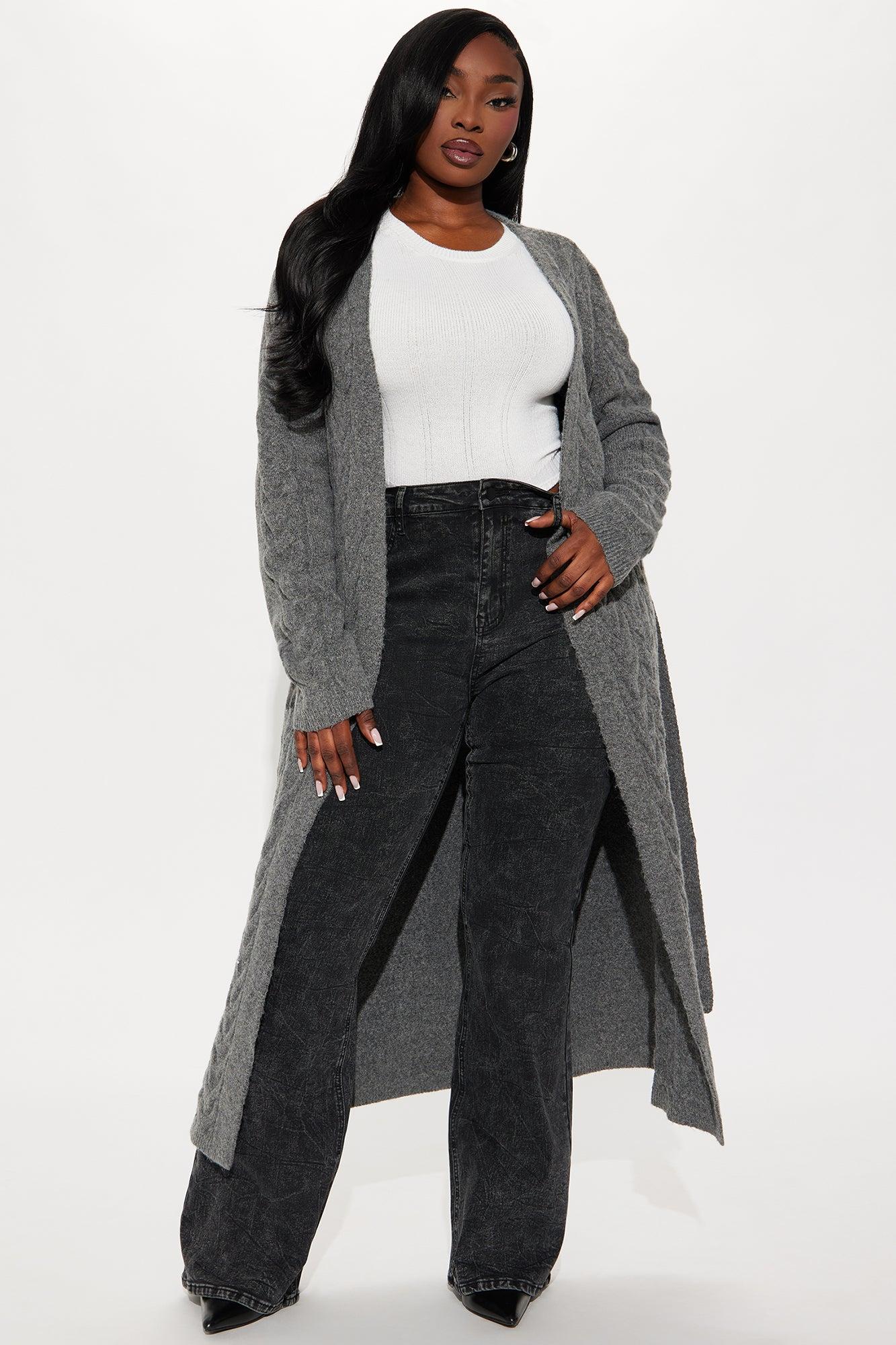 Coldest Winter Long Cardigan - Grey Product Image