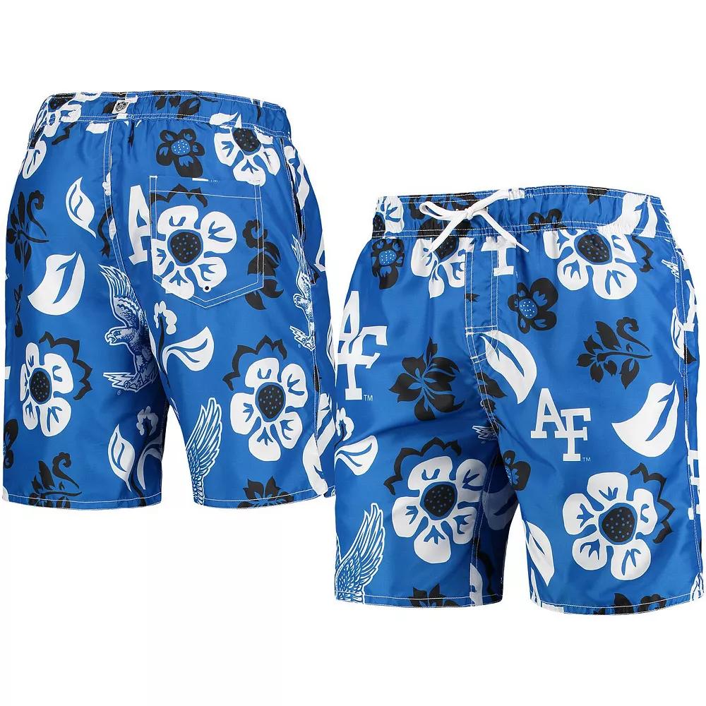 Men's Wes & Willy Royal Air Force Falcons Floral Volley Swim Trunks,  Product Image