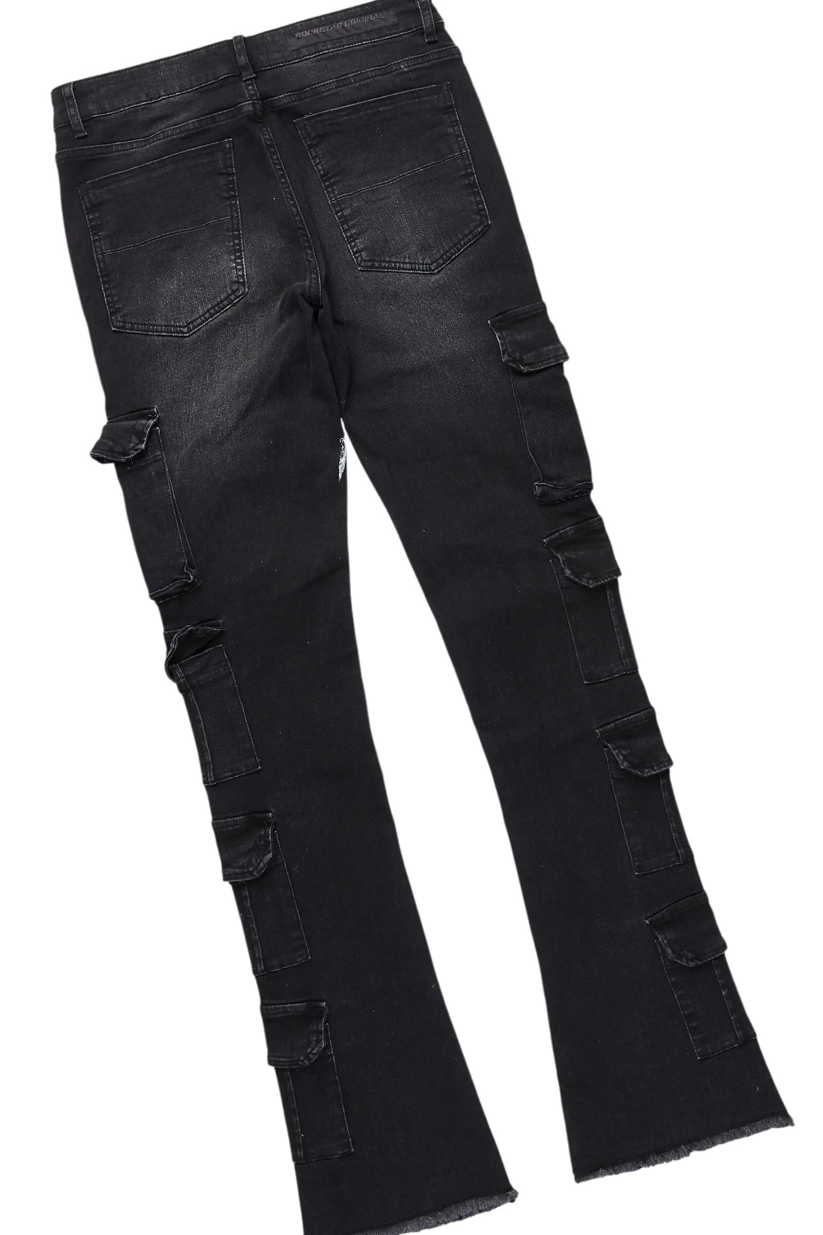 Farrow Black Painter Double Layer T-Shirt/Stacked Flare Jean Bundle Male Product Image