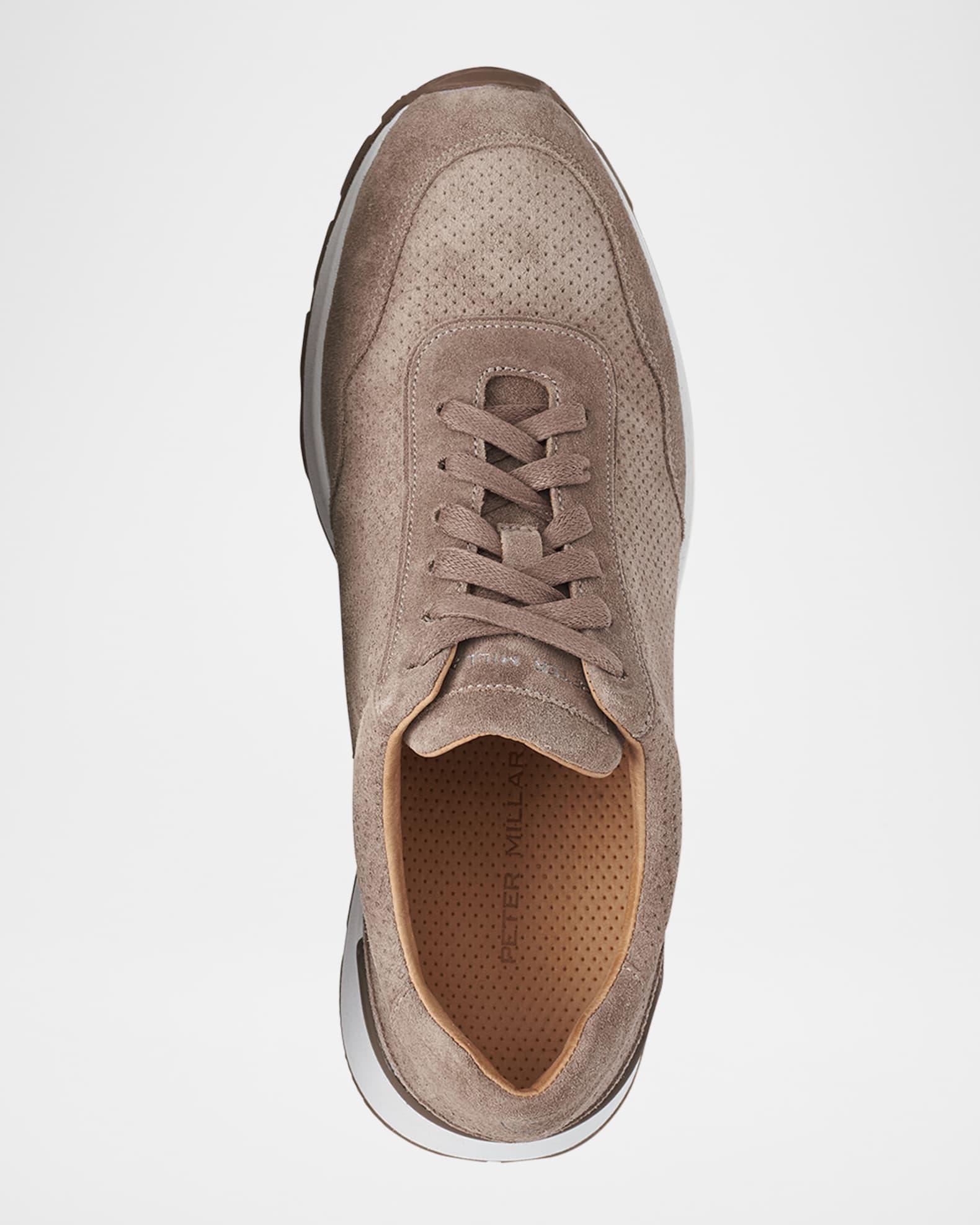 Mens Wayfare Perforated Suede Runner Sneakers Product Image