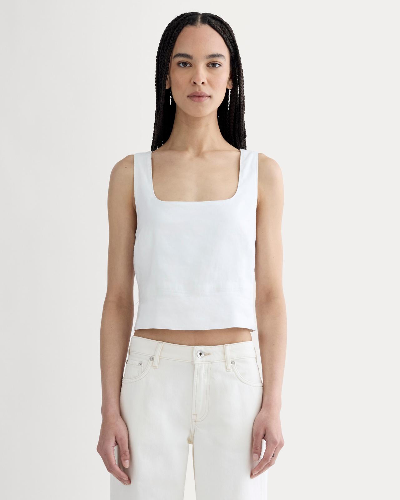 Womens Square Tank in Stretch Linen by Everlane Product Image