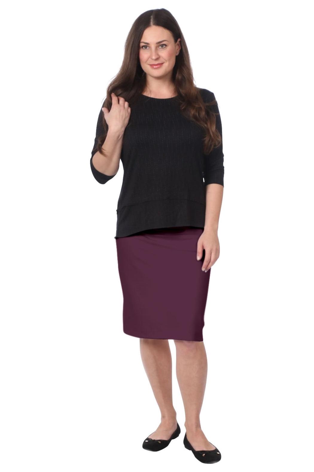 Women's Stretch Pencil Skirt Solids Product Image
