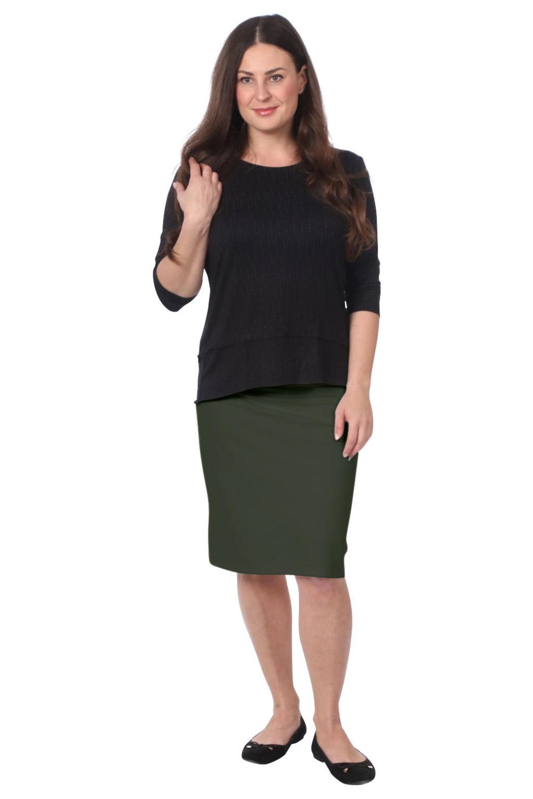 Women's Stretch Pencil Skirt Solids Product Image
