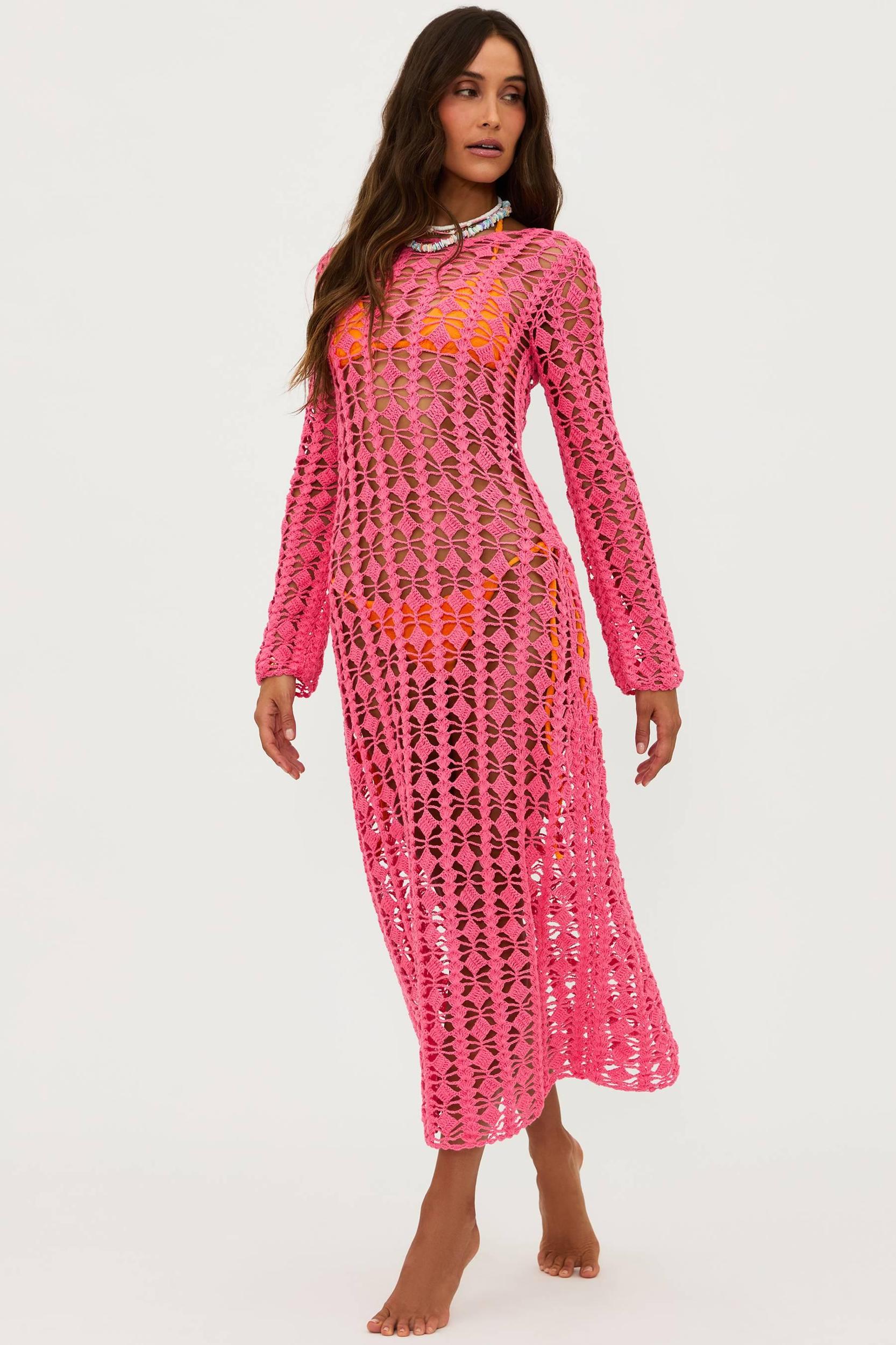 Ariana Dress Hot Coral Product Image