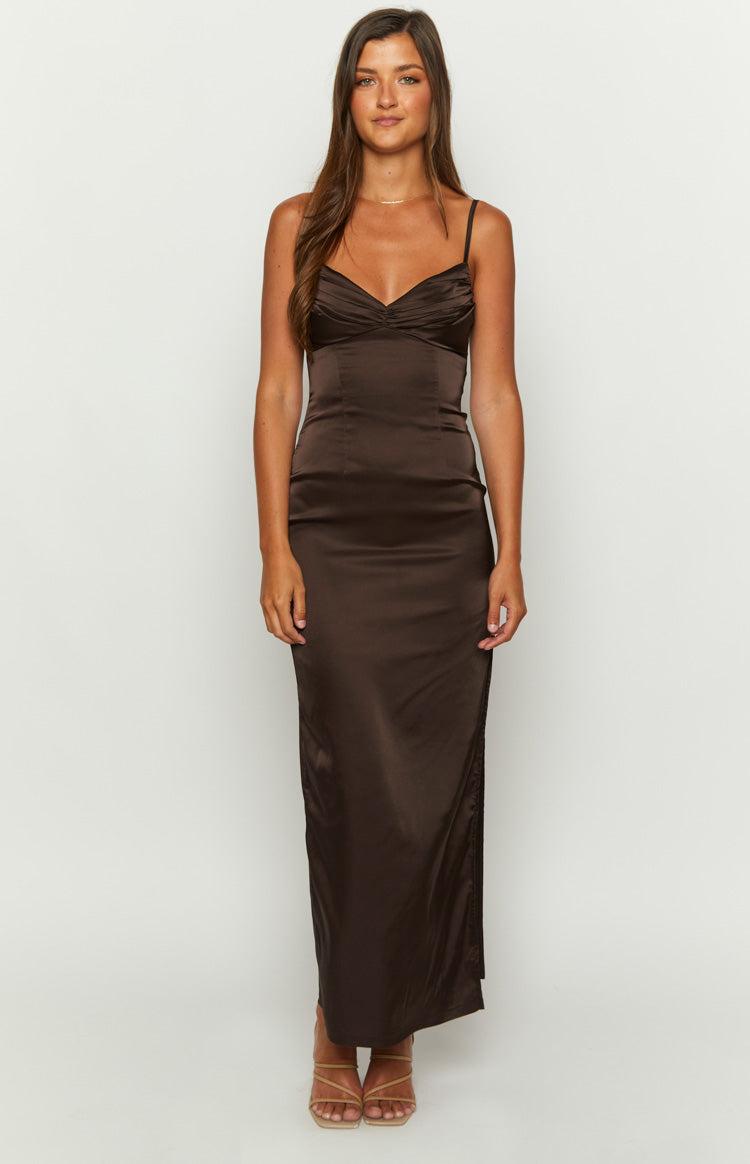 Honey Chocolate Maxi Dress Product Image