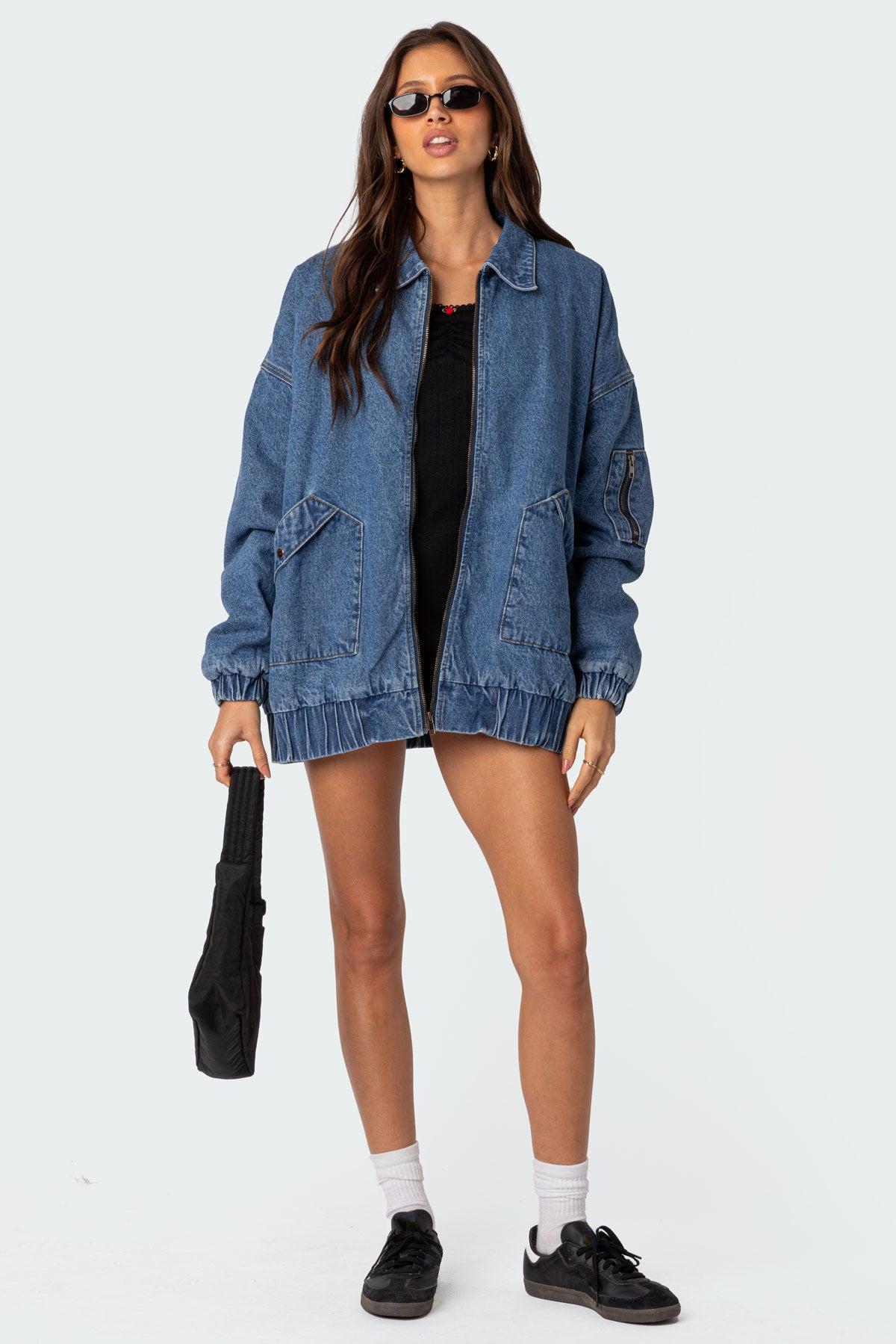 Sophie Oversized Washed Denim Coat Product Image