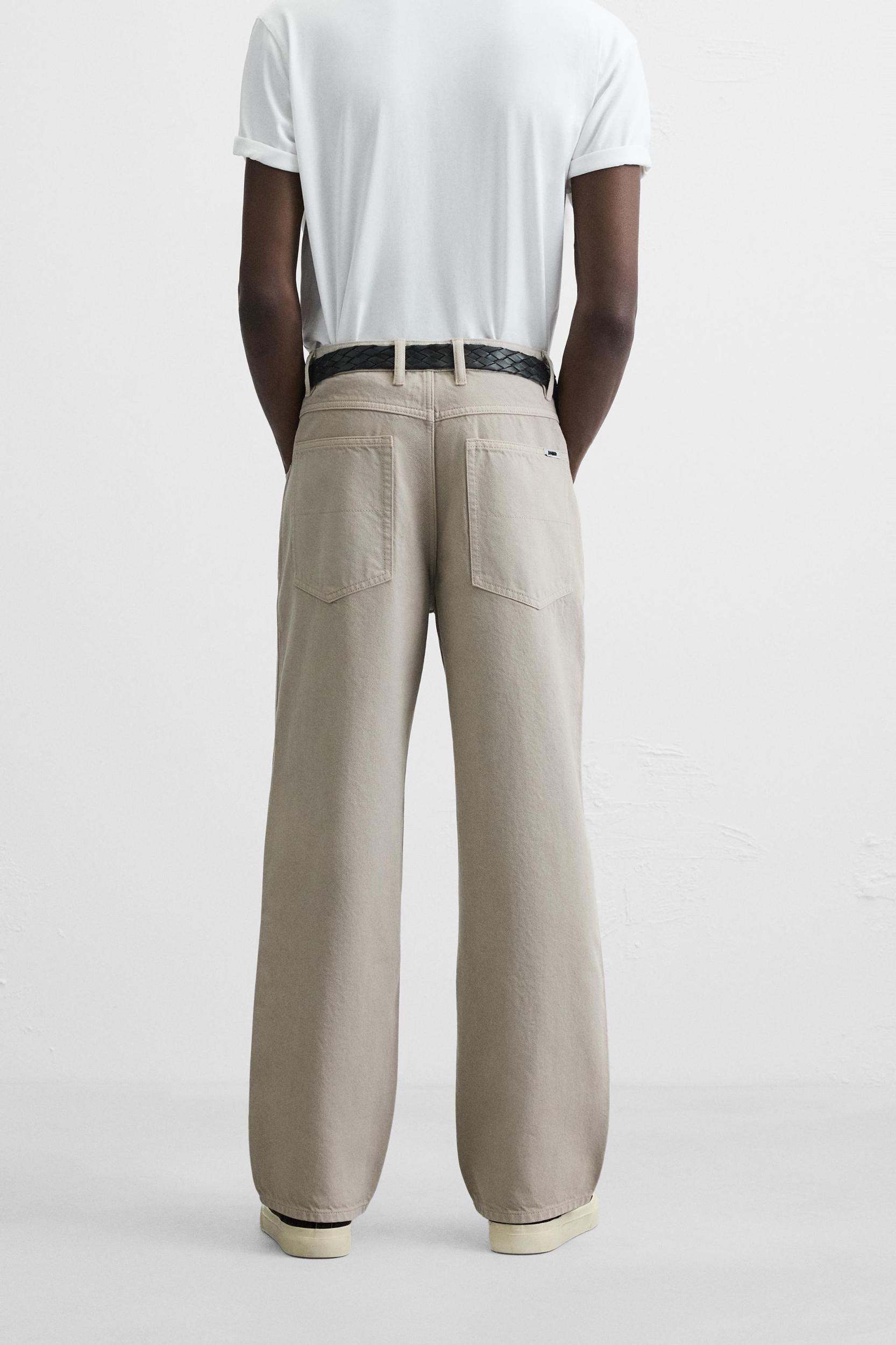 RELAXED FIT DRAWSTRING JEANS Product Image