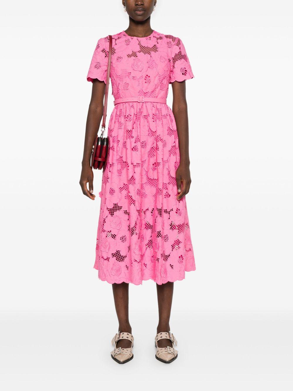 guipure-lace midi dress Product Image