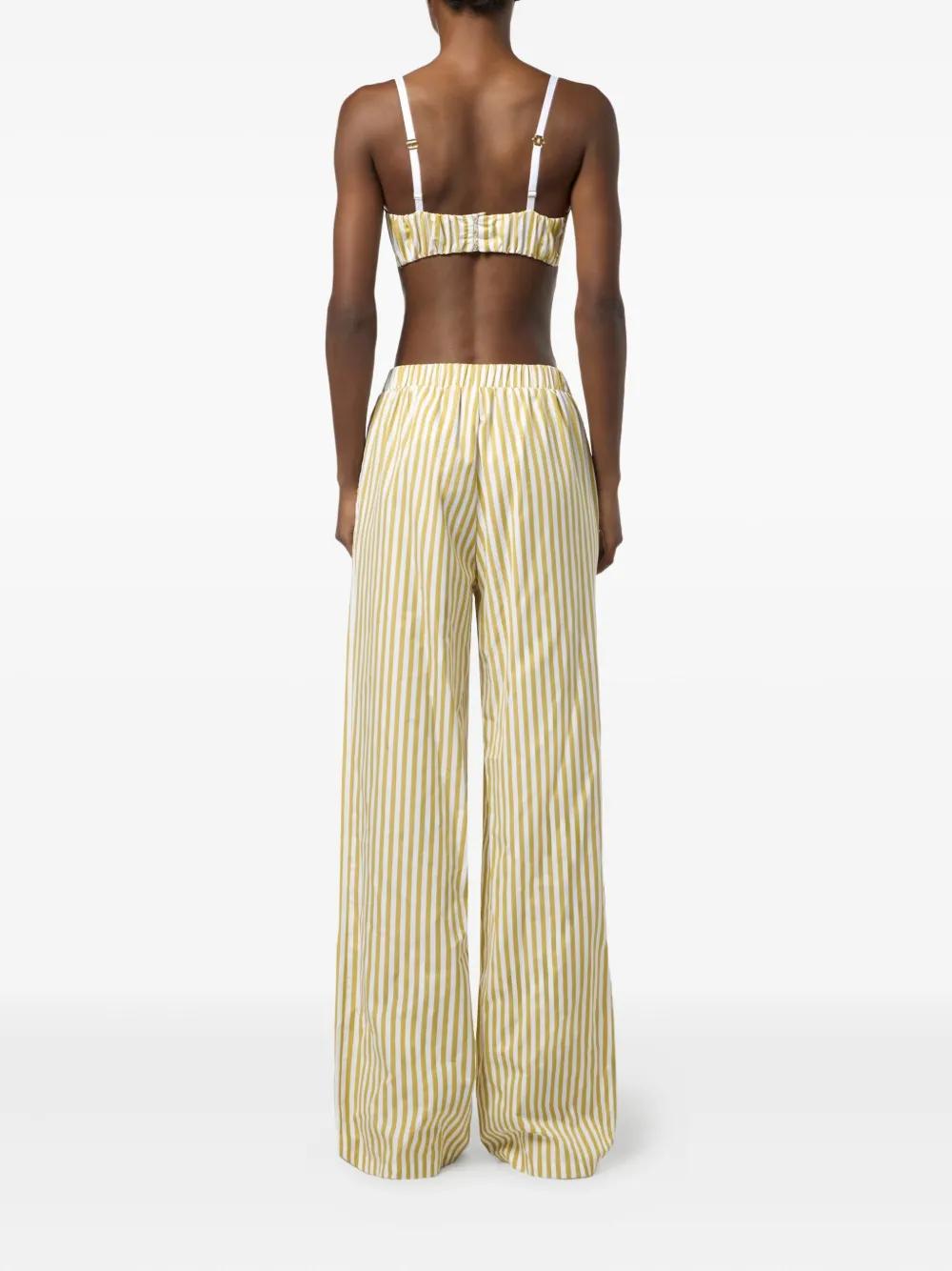 poplin embroidered trousers Product Image