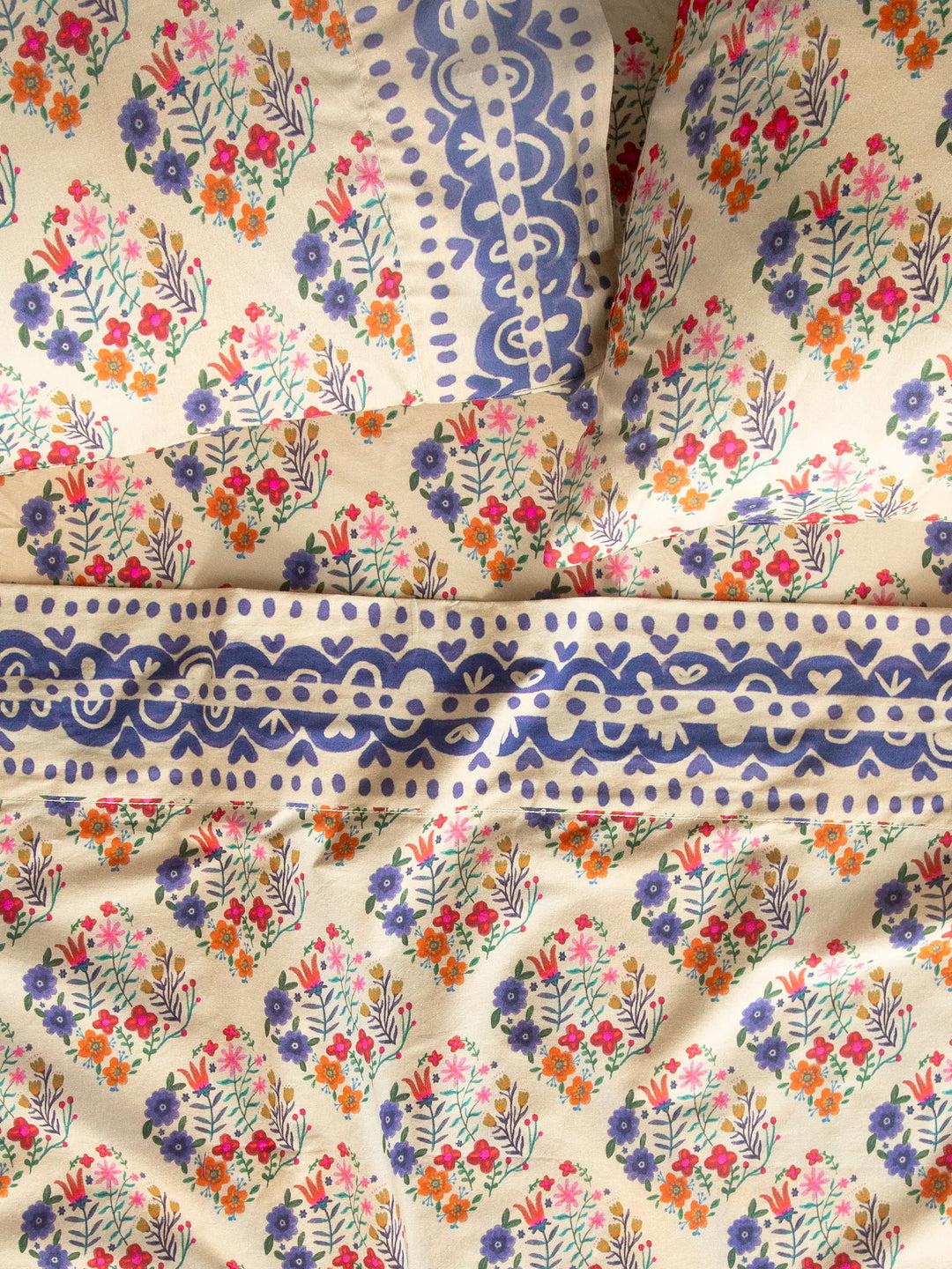 Sooo Soft Cotton Sheet Set - Pink Painted Garden Product Image