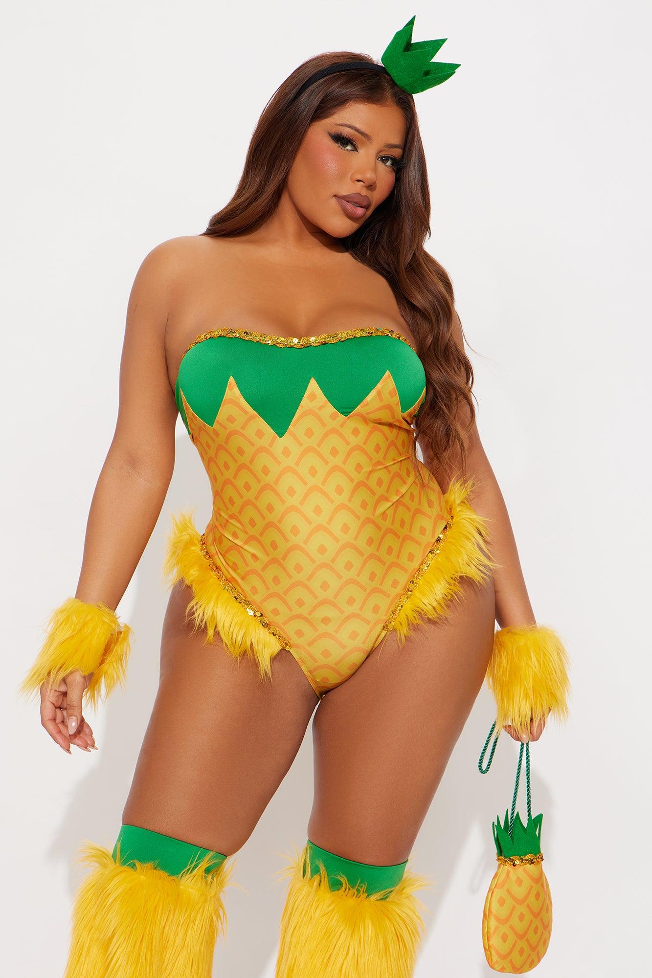 Juicy Watermelon 4 Piece Costume Set - Red/combo Female Product Image