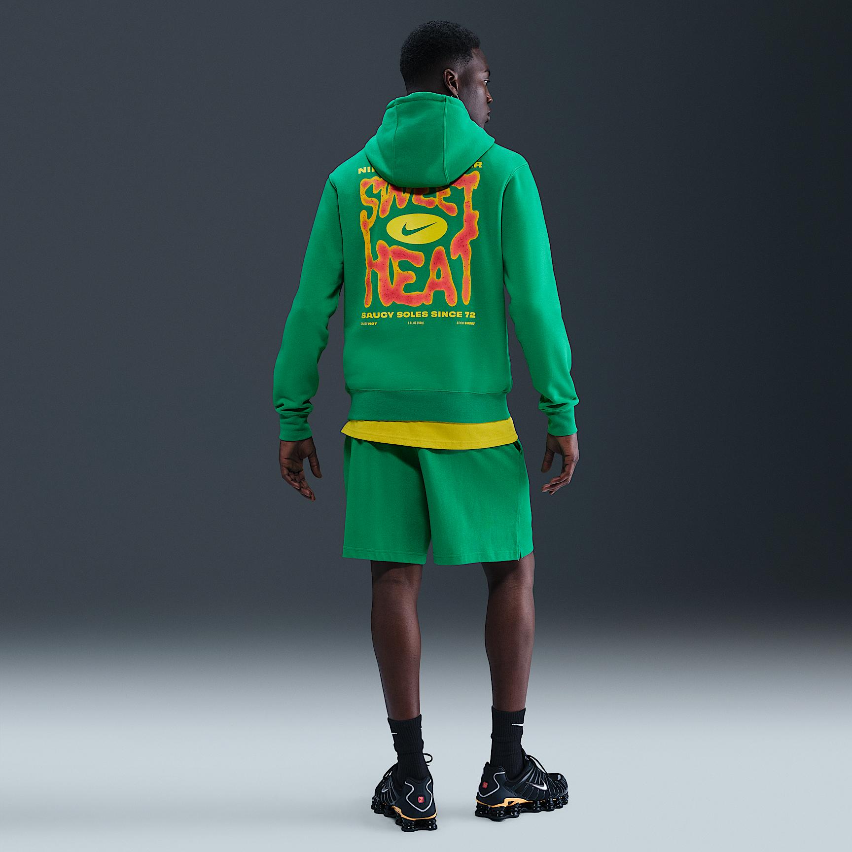 Mens Nike Sportswear Club Sole Food Pullover Fleece Hoodie | IB4144-324 Product Image