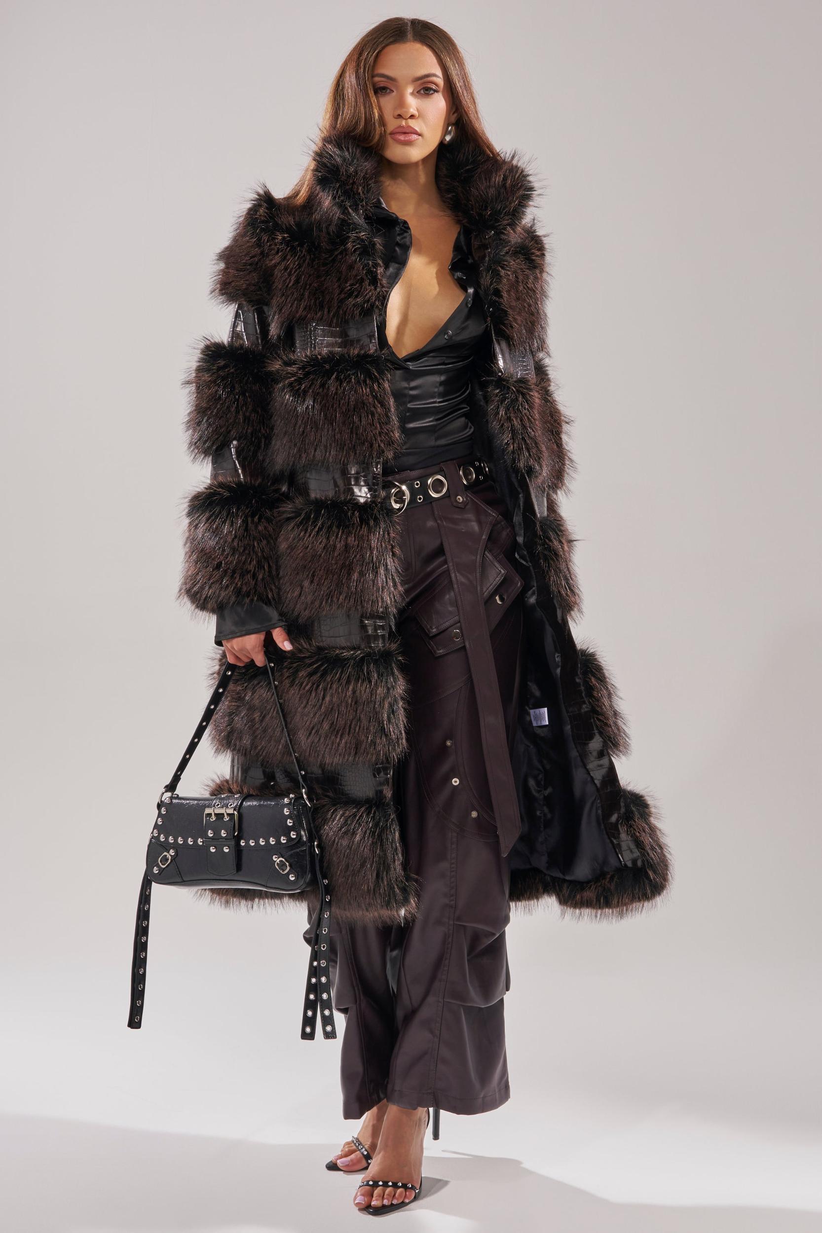 MOXIE FUR TRIM TRENCH Product Image