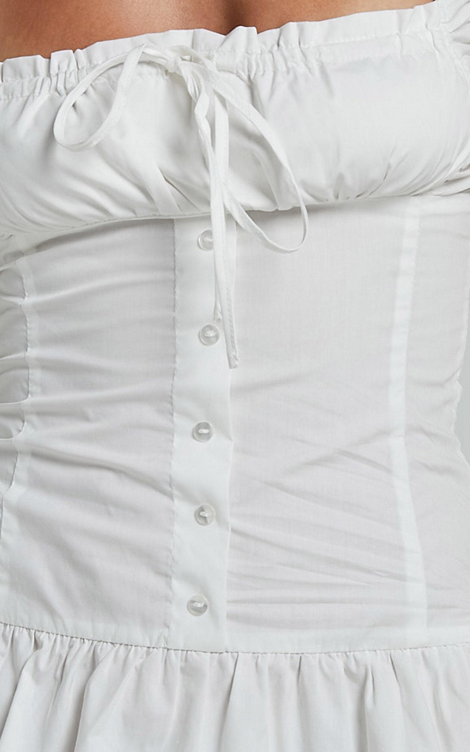 Lioness - Heart Shaped Mini Dress in PORCELAIN Product Image