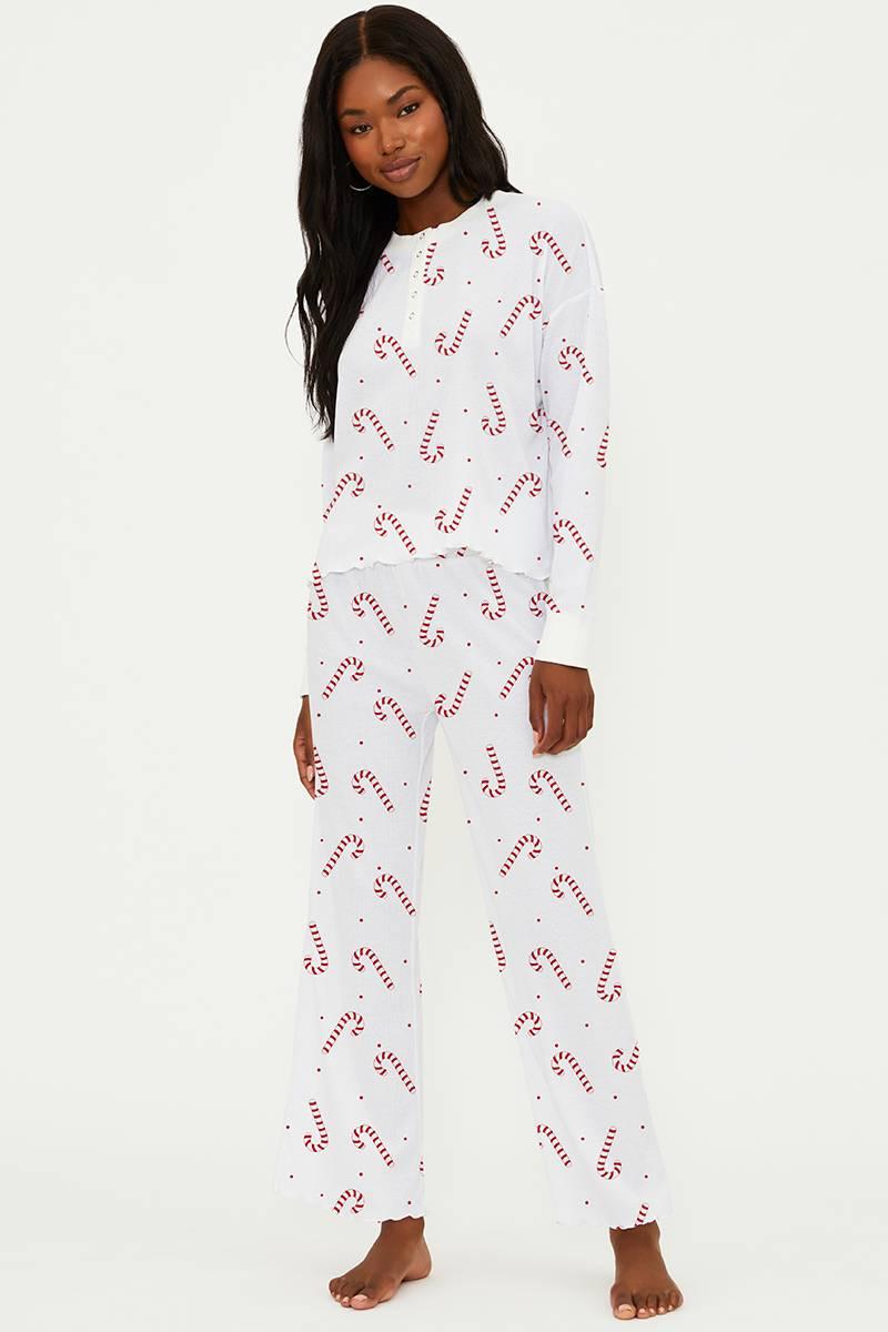 Candy Cane Waffle Sleep Set Product Image