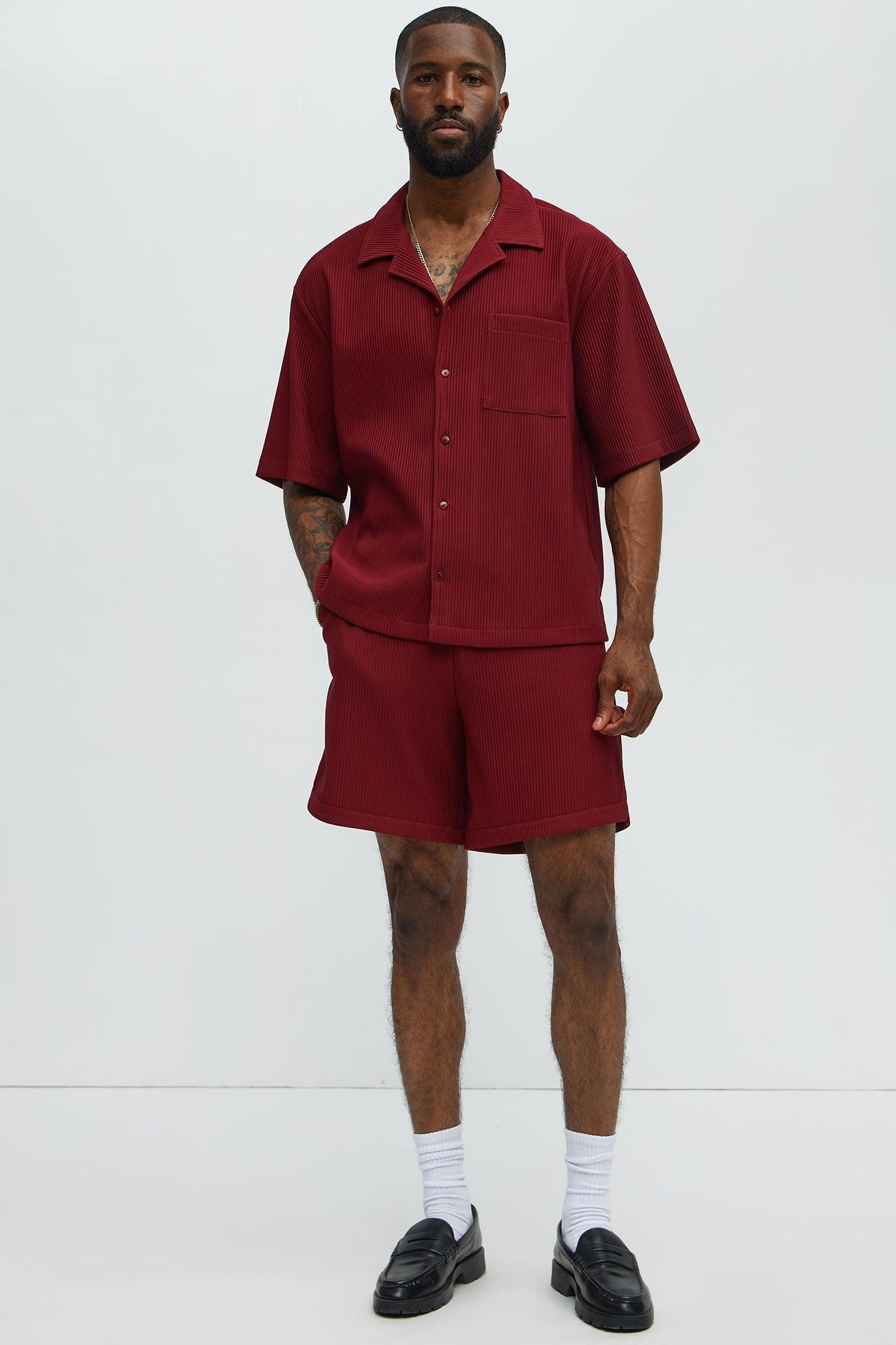Show Up Basketball Short - Burgundy Male Product Image