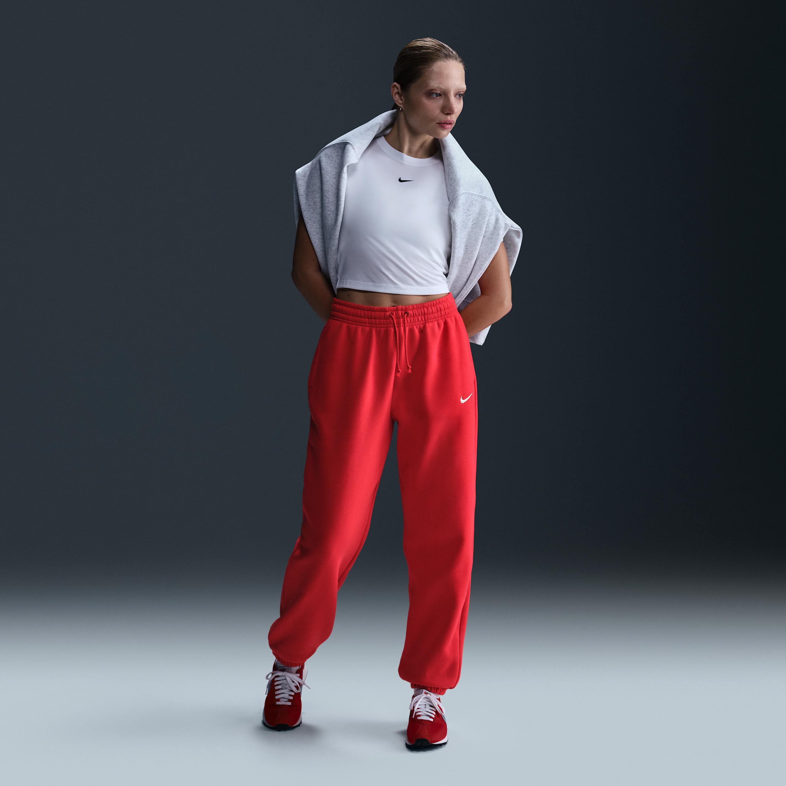 Womens Nike Sportswear Phoenix Fleece High-Waisted Oversized Sweatpants | FZ5996-233 Product Image