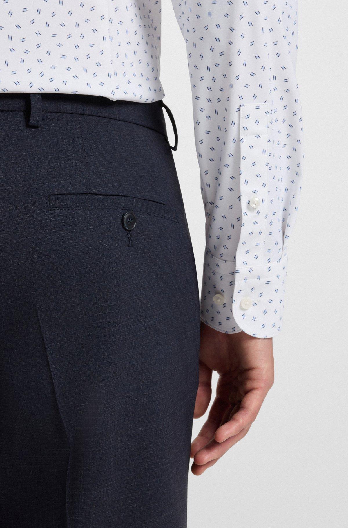 Slim-fit shirt in printed performance-stretch jersey Product Image