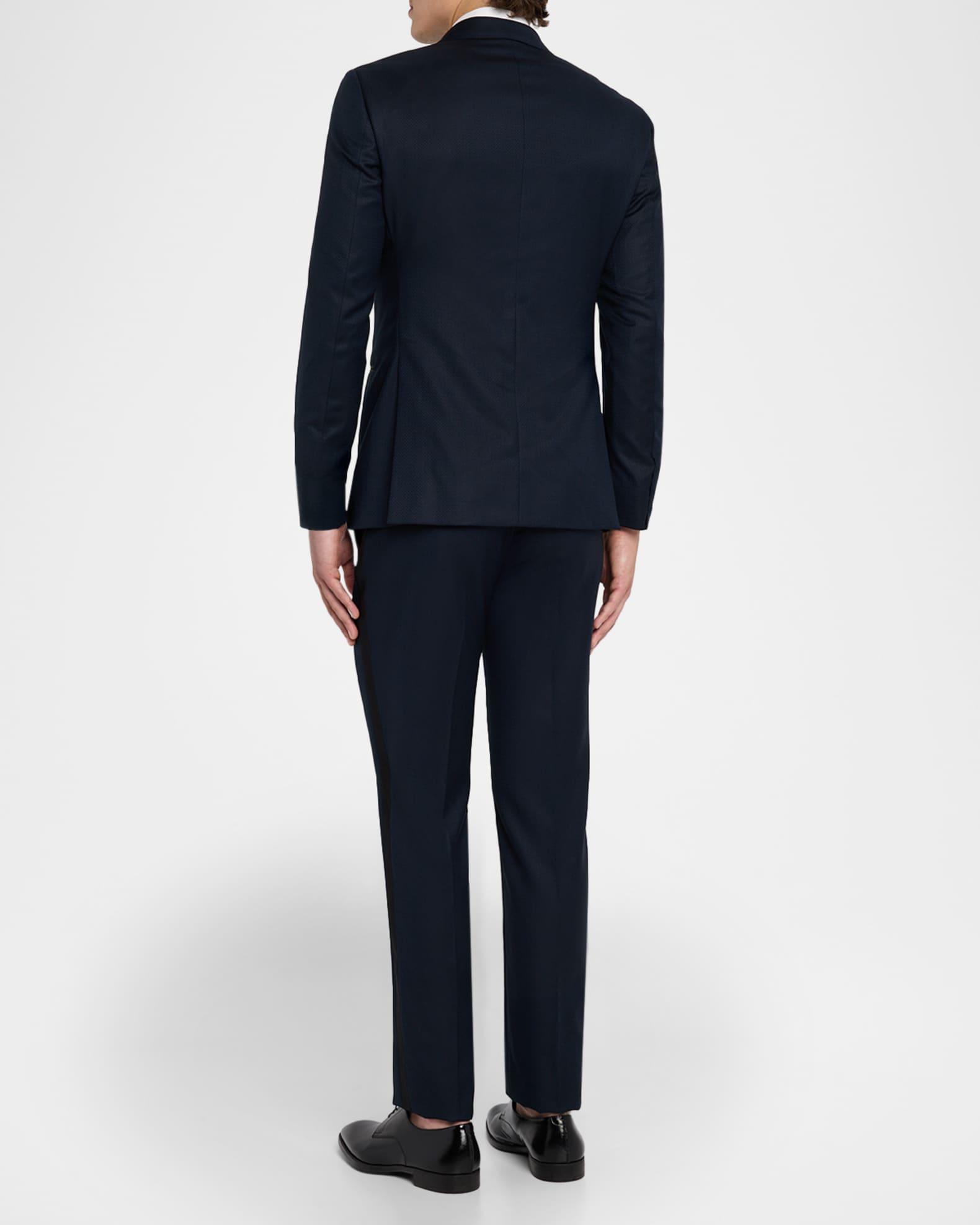 Men's Micro Geometric Satin Peak Lapel Tuxedo Product Image