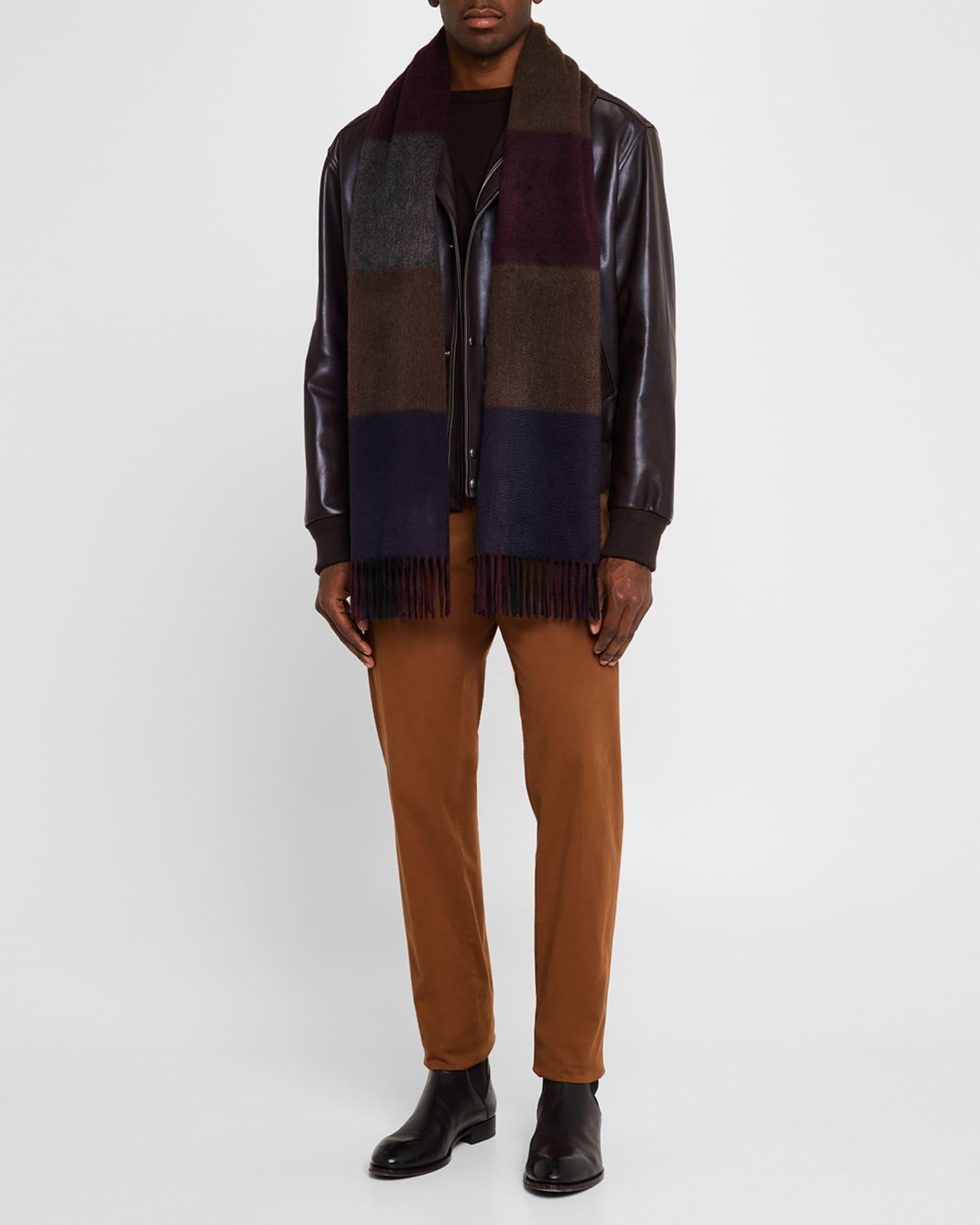 Men's Oasi Cashmere Stripe Scarf Product Image