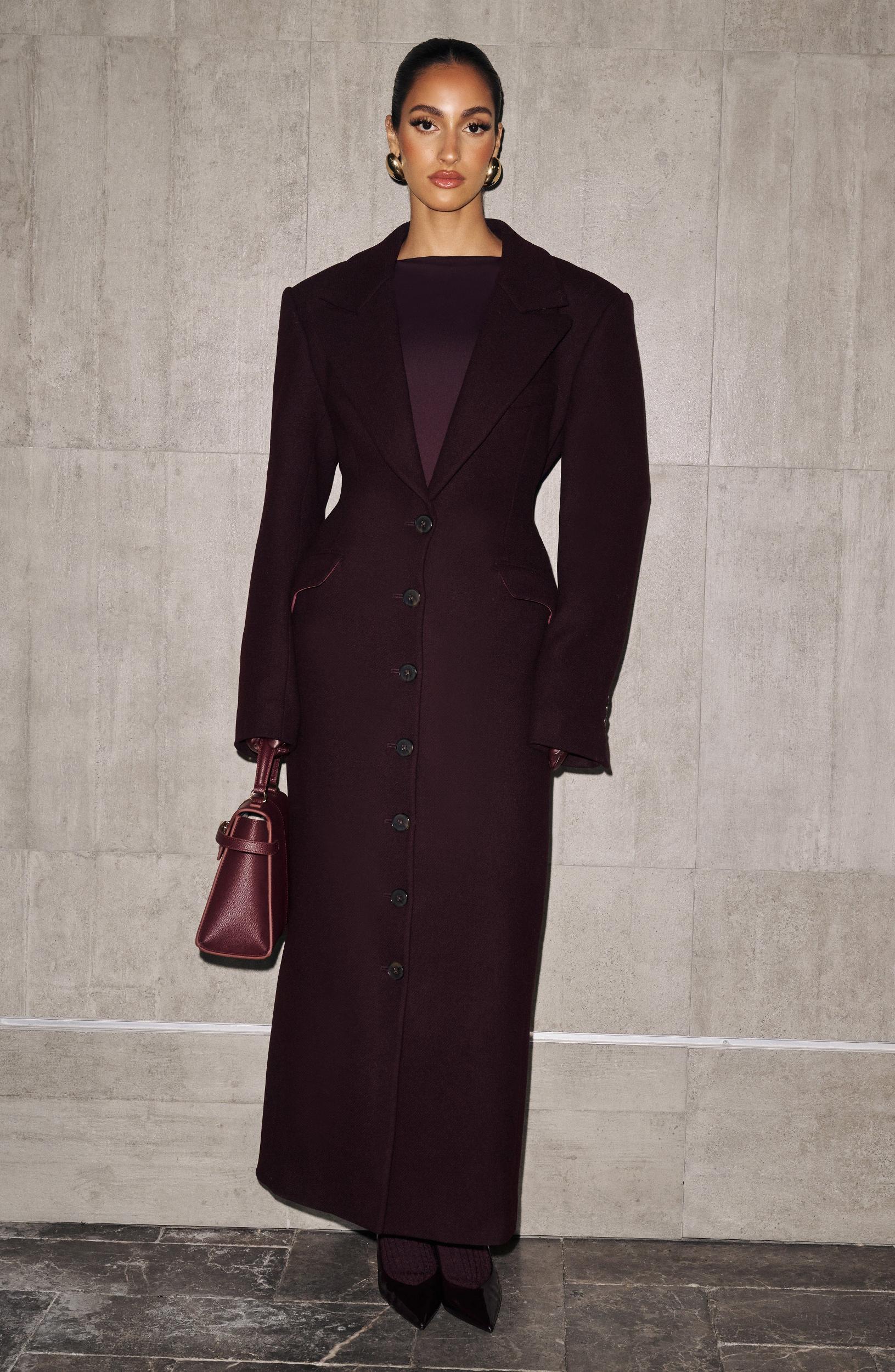 Ursula Coat - Plum Product Image