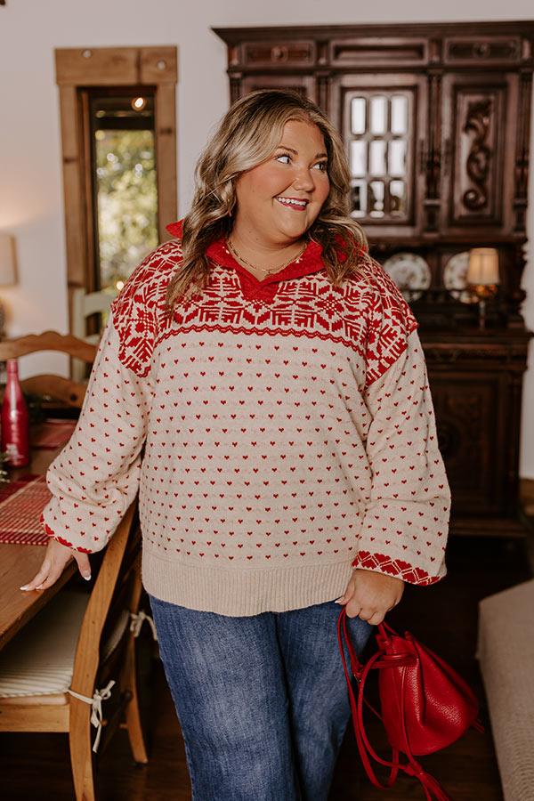 First Snowfall Knit Sweater Curves Product Image
