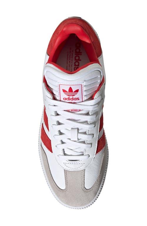 adidas Samba XLG Sneaker in White/Scarlet/Clear Granite at Nordstrom, Size 6 Women's Product Image
